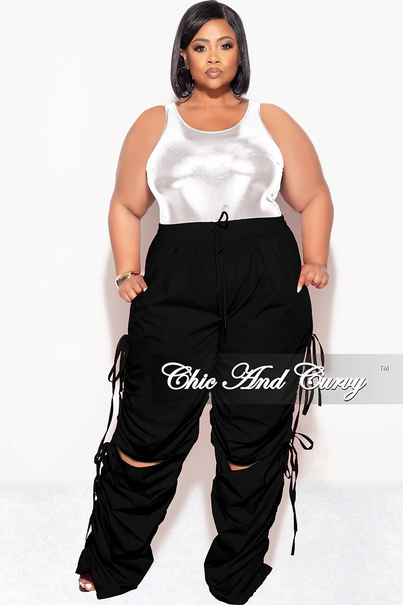 Final Sale Plus Size Bodysuit in Silver and Black Comfortable fit