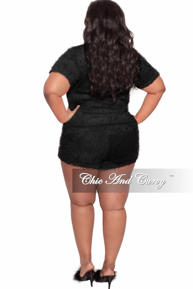 Smart Style Final Sale Plus Size Lounge Set /Sleepwear in Black