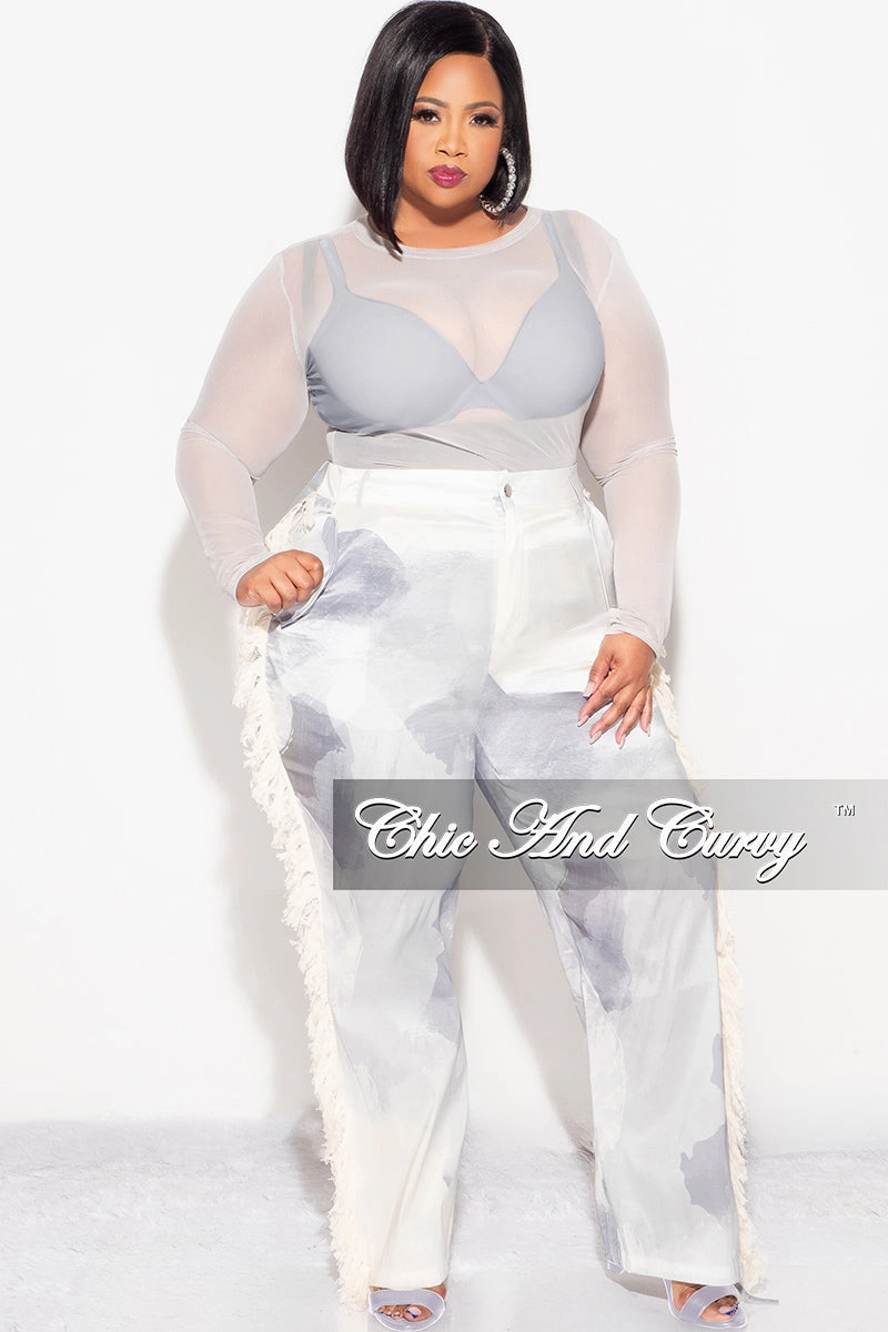 Final Sale Plus Size Mesh Top in Grey tech fabric Breathable Weave Fabric