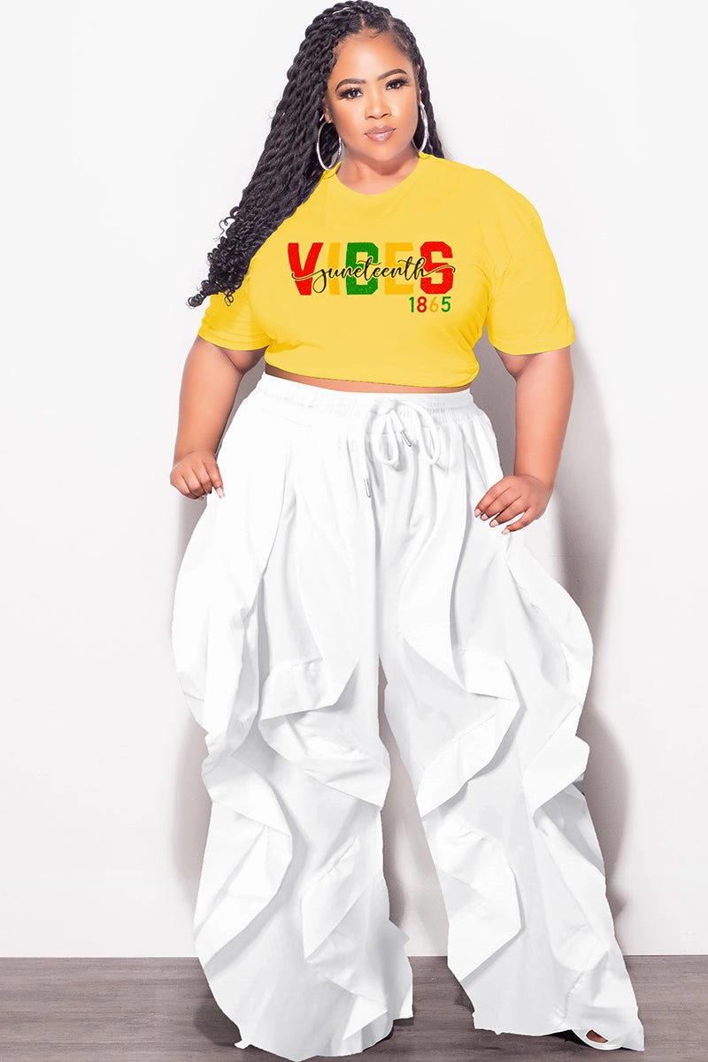 Abrasion Resistant Panels Final Sale Plus Size Oversized Unisex Fit Light Gold T-Shirt Juneteenth Vibes 1865