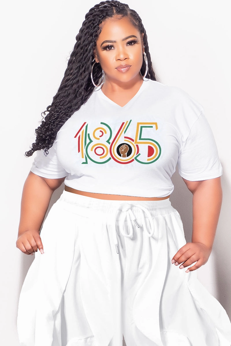AntiStaticFinish Final Sale Plus Size Oversized Unisex V-Neck White T-Shirt 1865