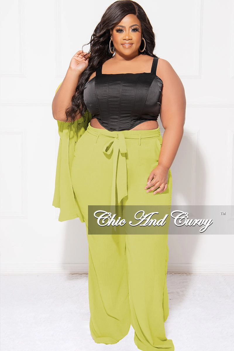 Final Sale Plus Size Satin Sleeveless Corset Top in Black ripstop fabric Casual Movement