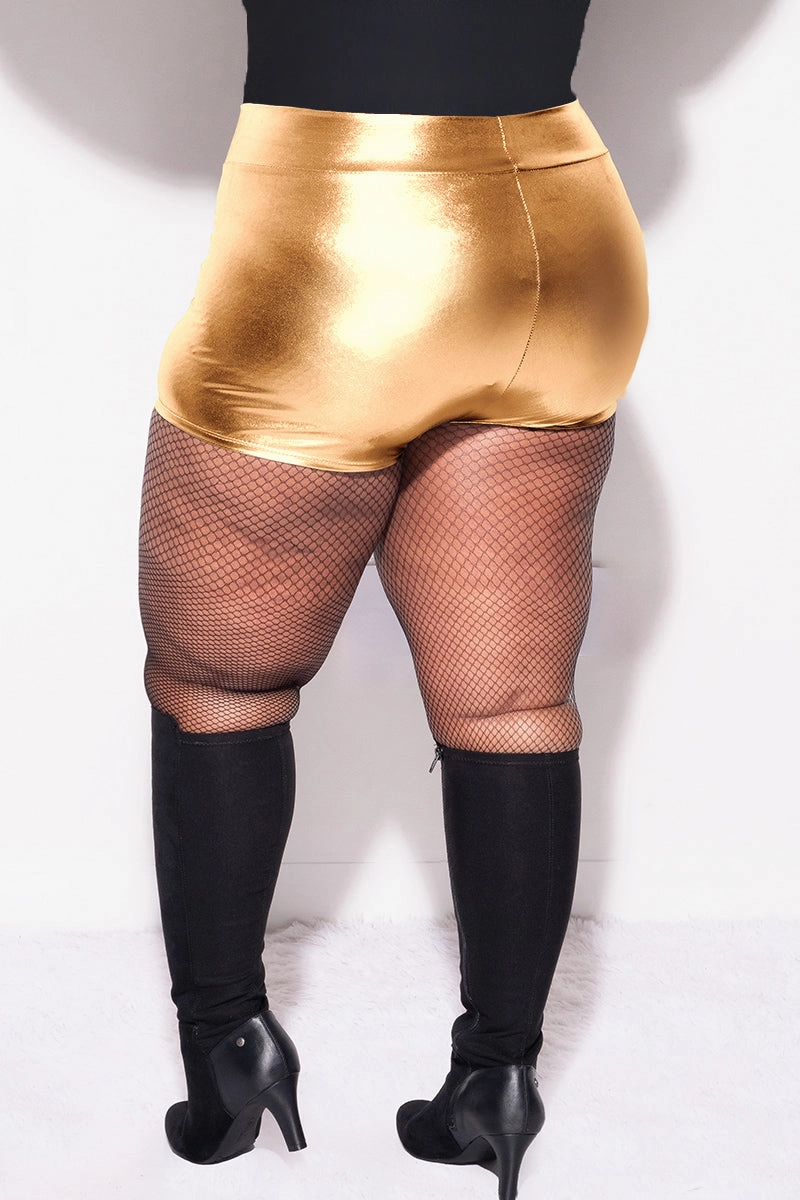 EcoFriendlyMaterial Quick Comfort Design Final Sale Plus Size Shorts with Flat Front & No Ruching in Cooper