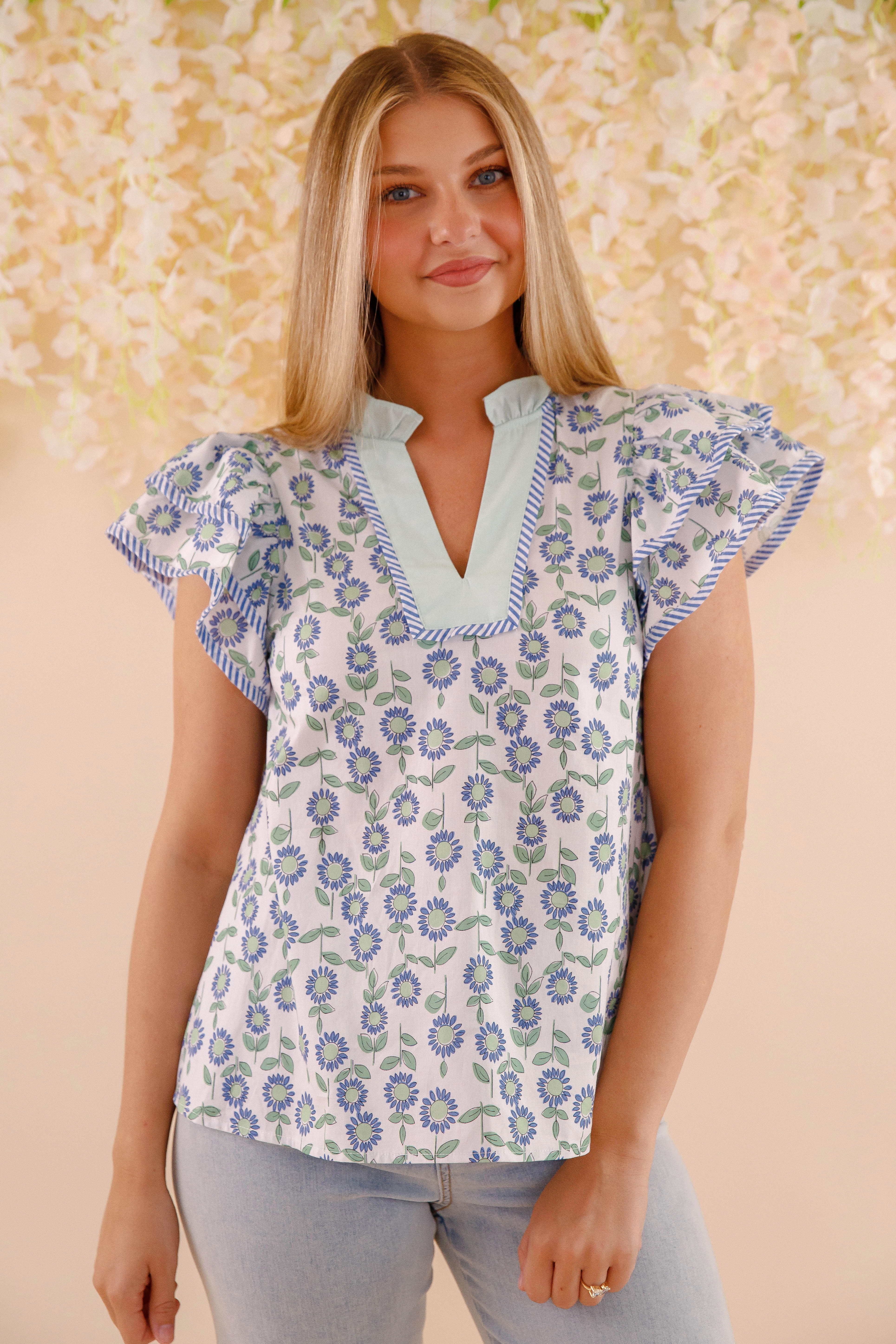 Light Reflective Printing Finding Creativity Blouse