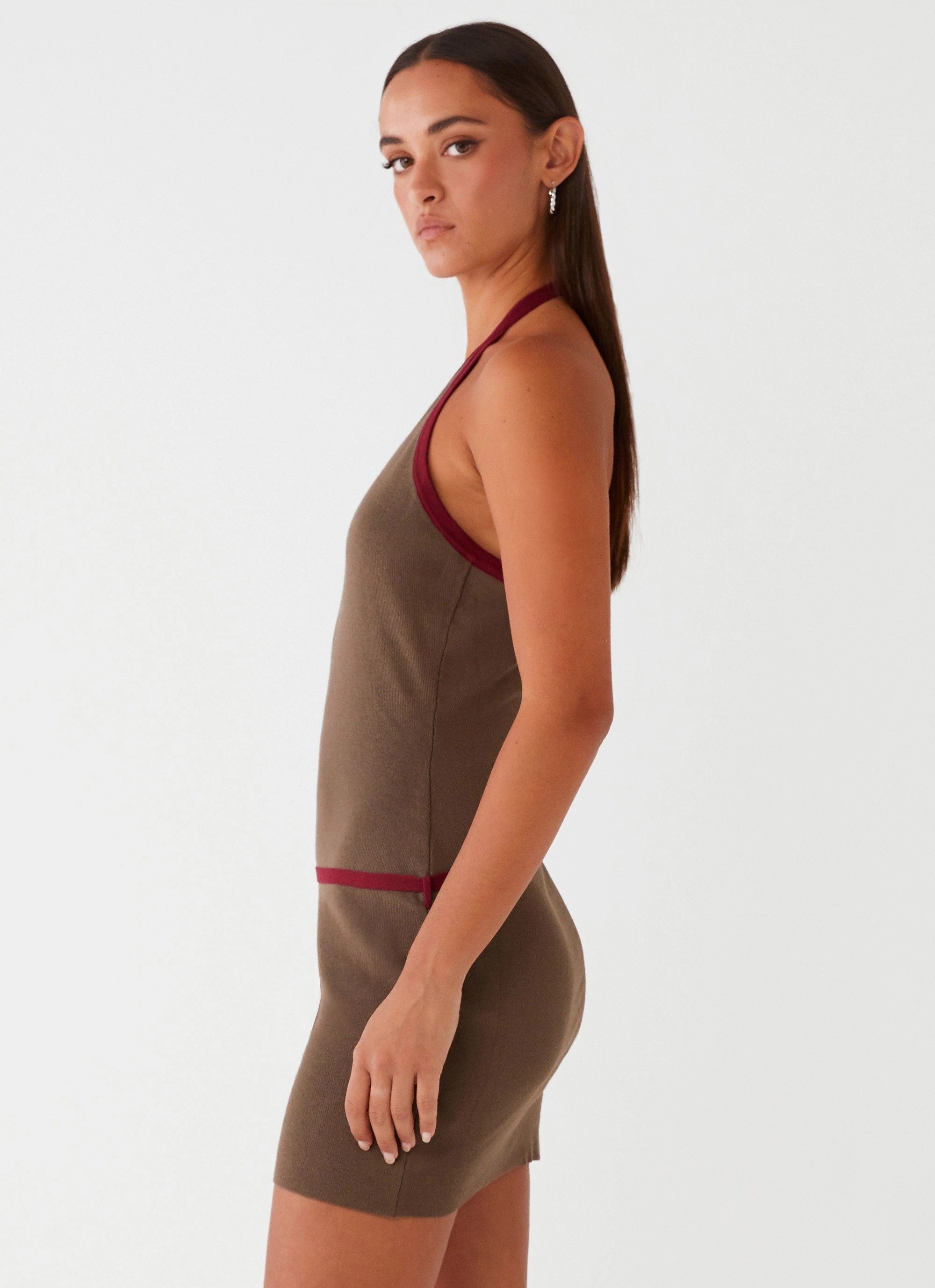 Ferne Mini Dress - Iron Grey Clean Aesthetic