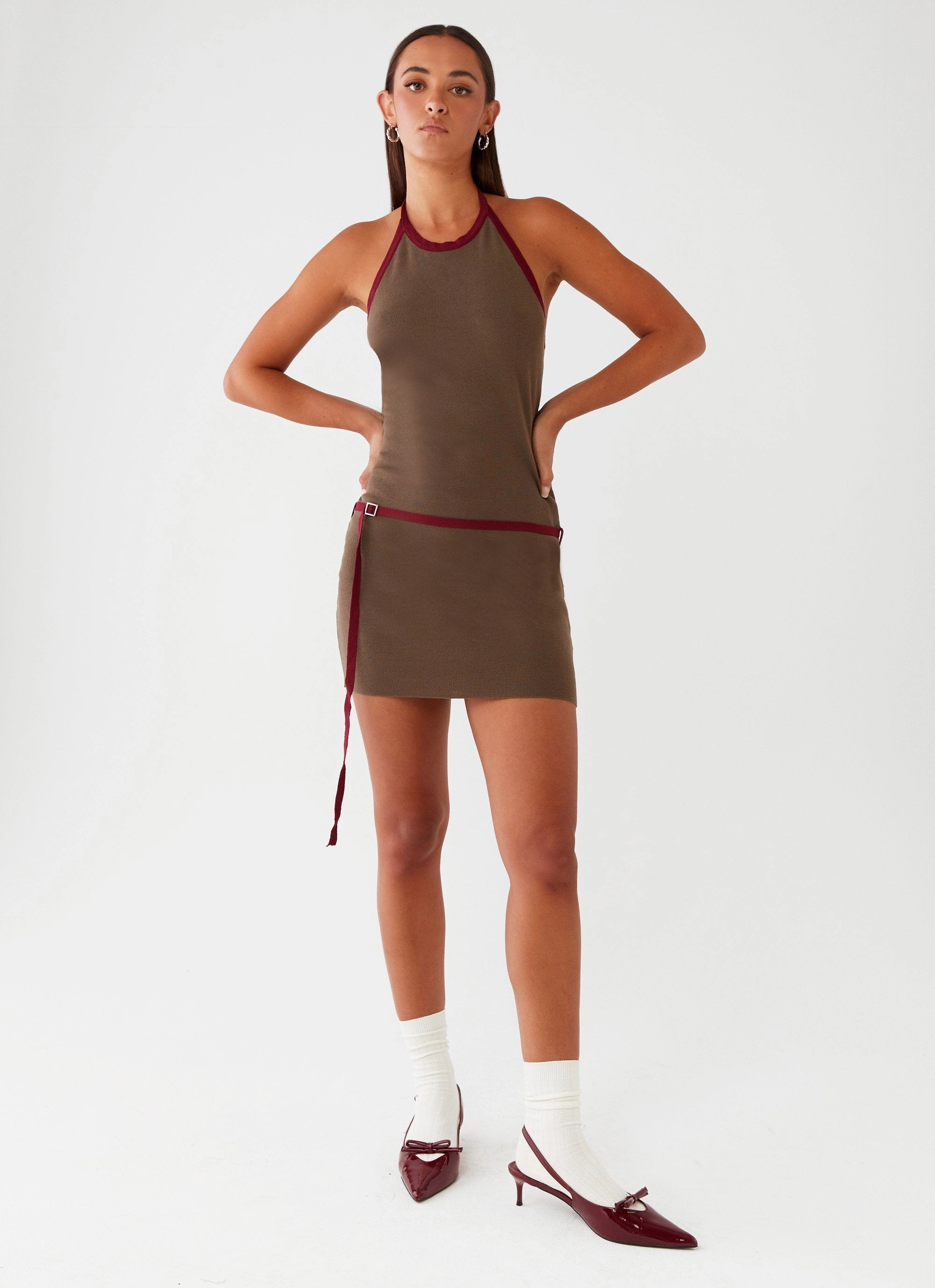 Ferne Mini Dress - Iron Grey Sleek Vibe
