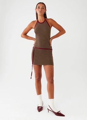Ferne Mini Dress - Iron Grey Sleek Vibe