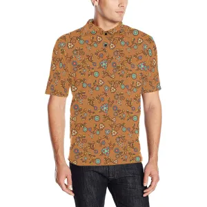 Fire Bloom Light Men's Polo Shirt