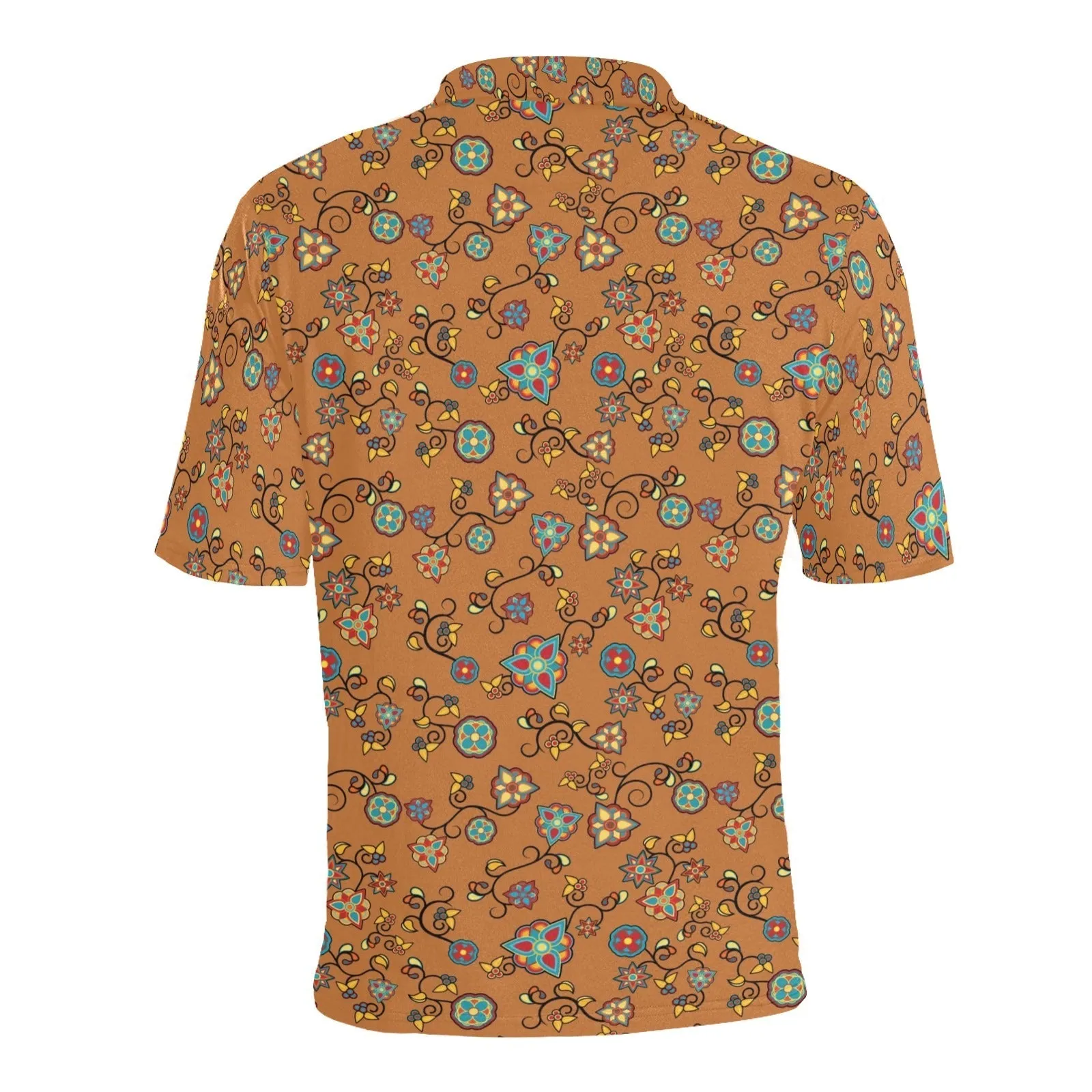Fire Bloom Light Men's Polo Shirt