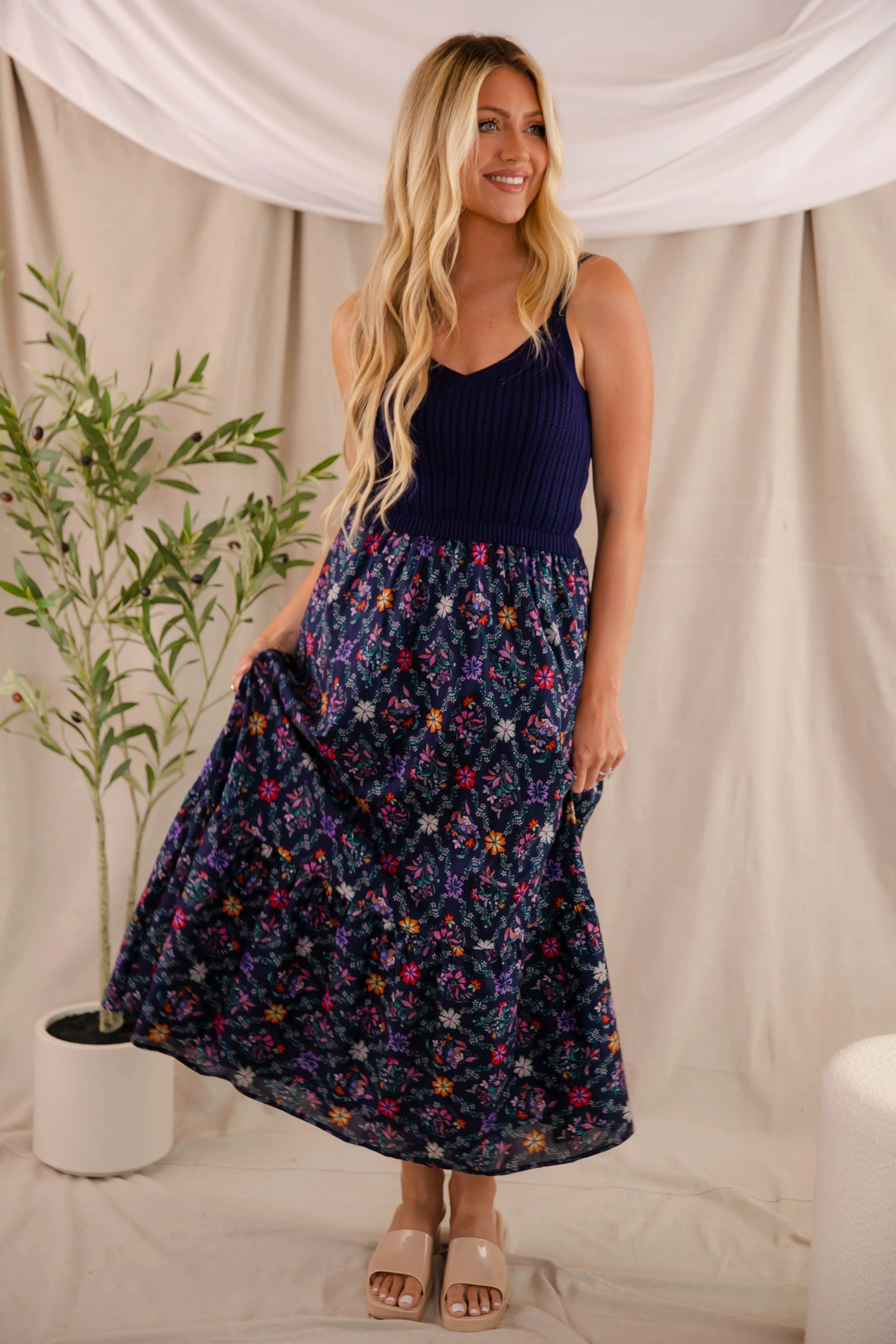 First Time Ever Midi Dress Mood Flex Casual Style