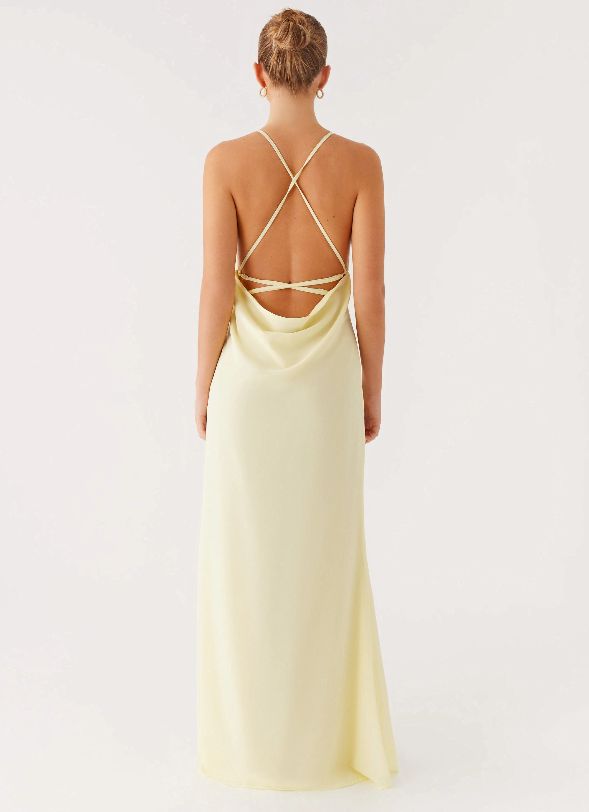 Adjustable-Straps First Class Maxi Dress - Yellow