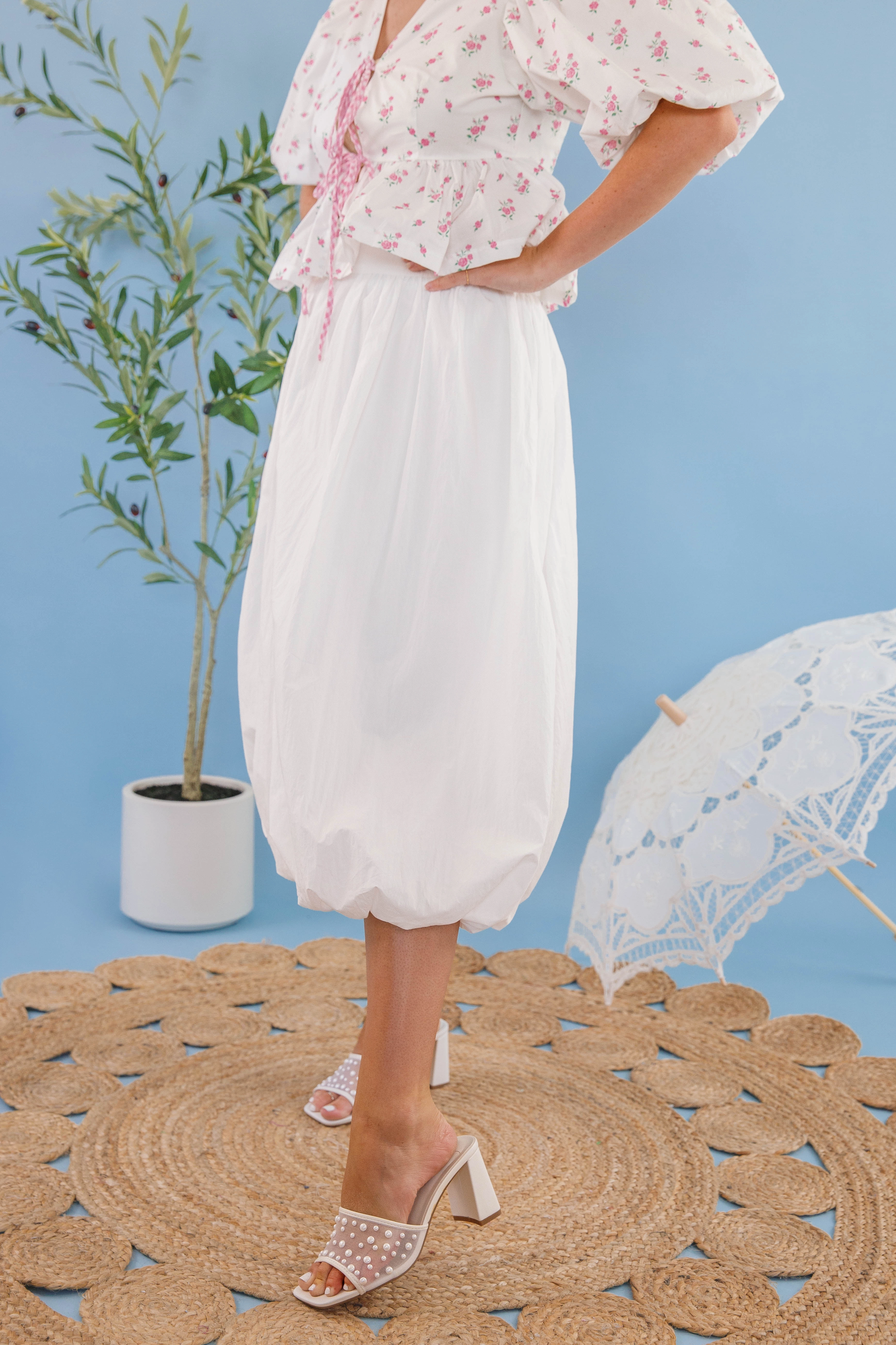 Gripper Waistband One Dream Away Midi Skirt