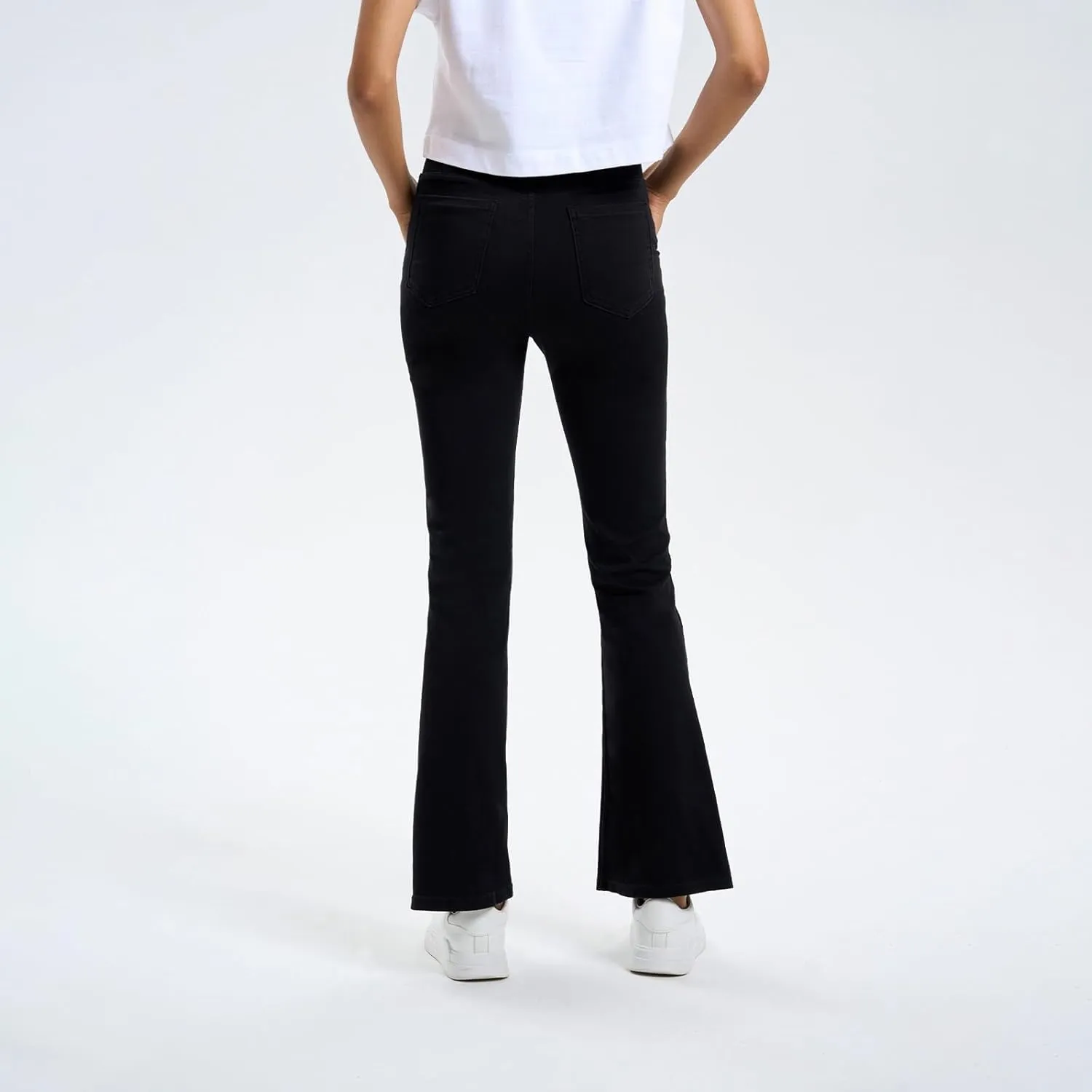 Flare Jeans for Women Crossover High Waisted Yoga Bootcut Jeans Stretchy Slim Fit Curvy Denim Bell Bottom Leggings