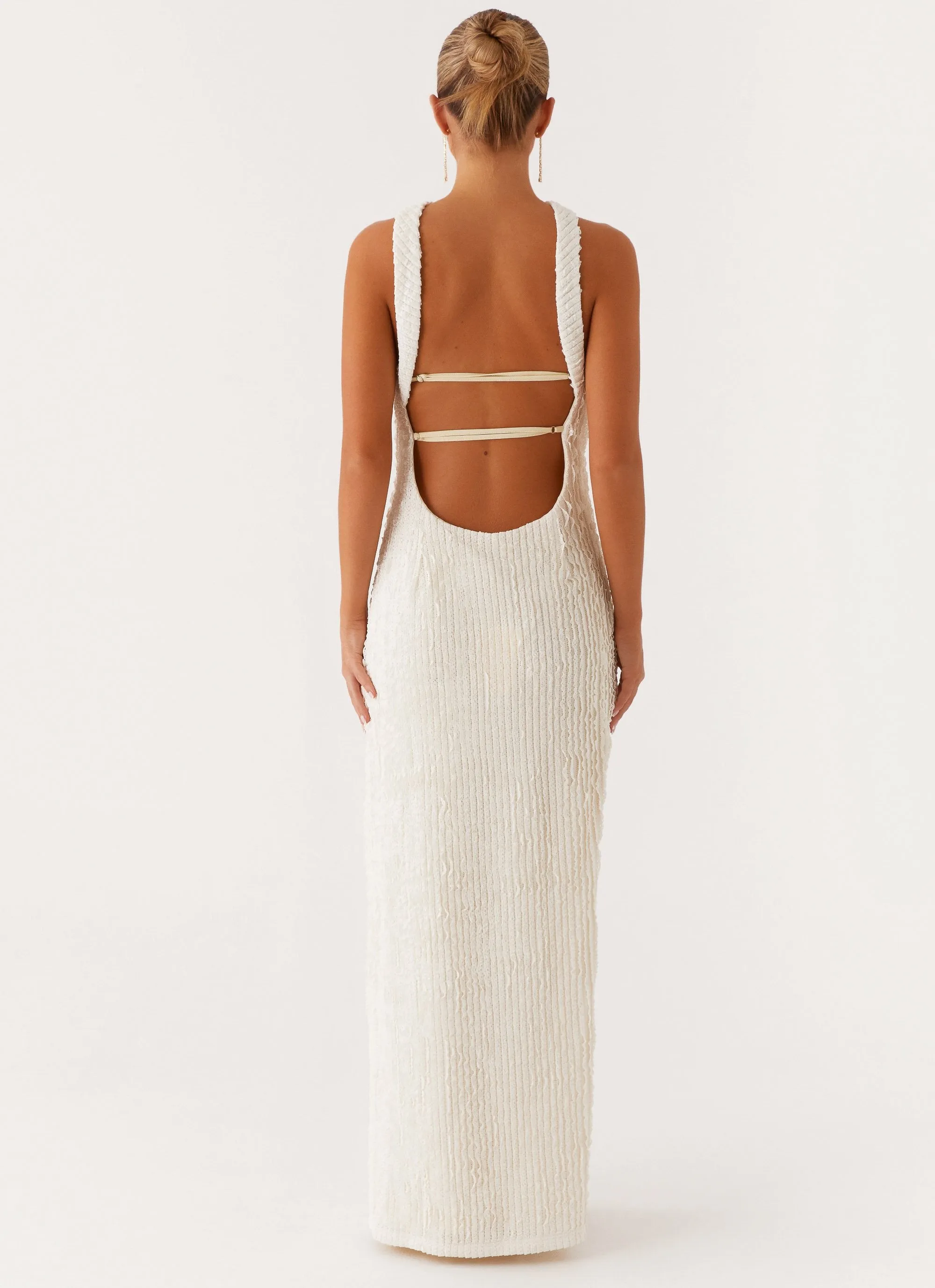 Calm Aesthetic Sadie Maxi Dress - Ivory