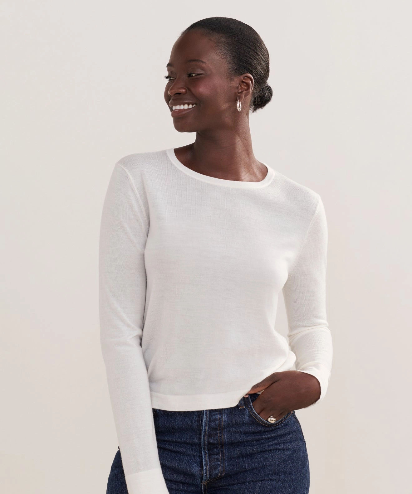 Mesh Lining Mercer Crewneck