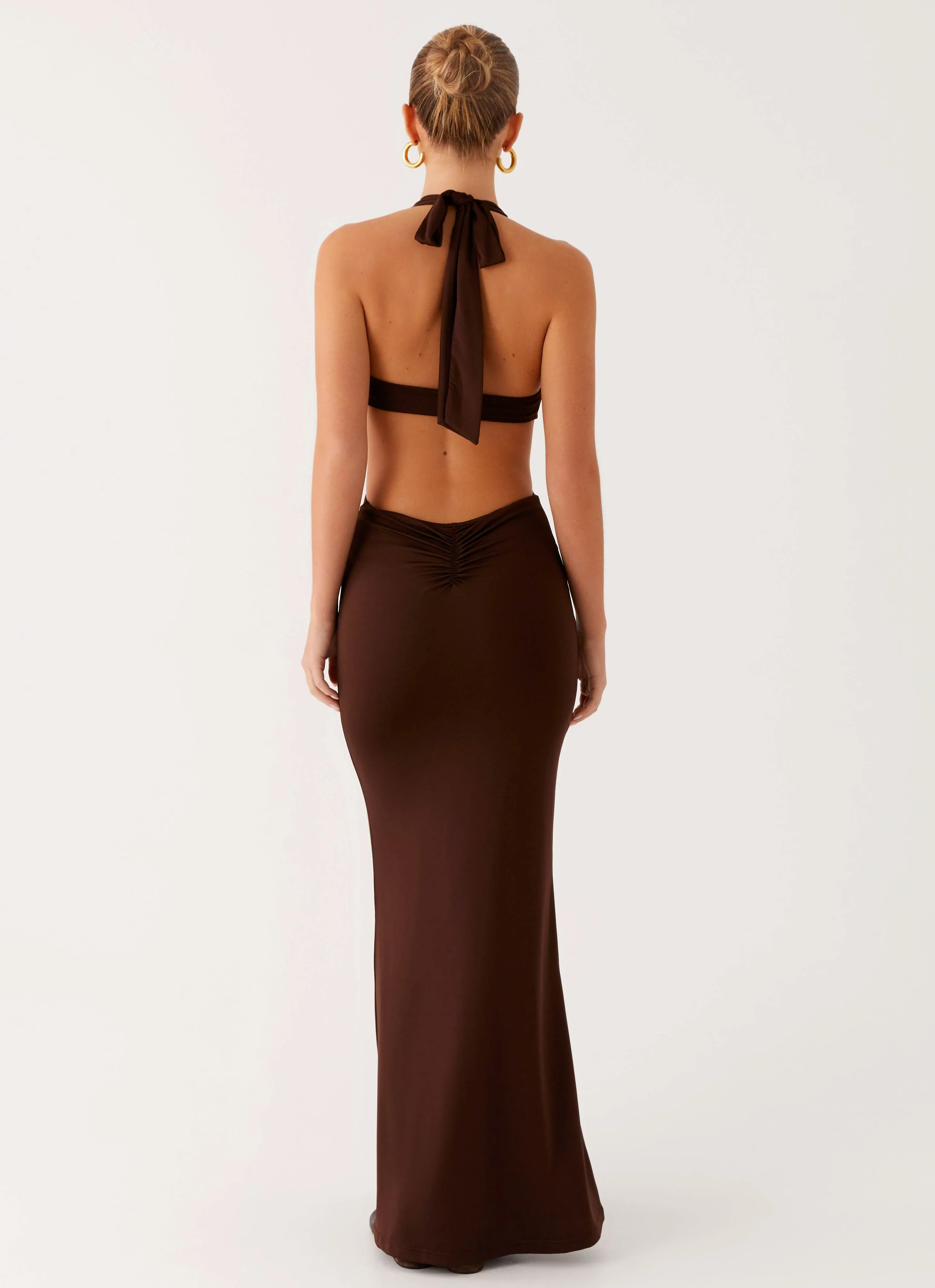 Casual and Stylish Shawnie Maxi Dress - Chocolate