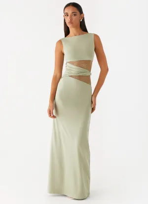 Flattering Design Karma Maxi Dress - Sage