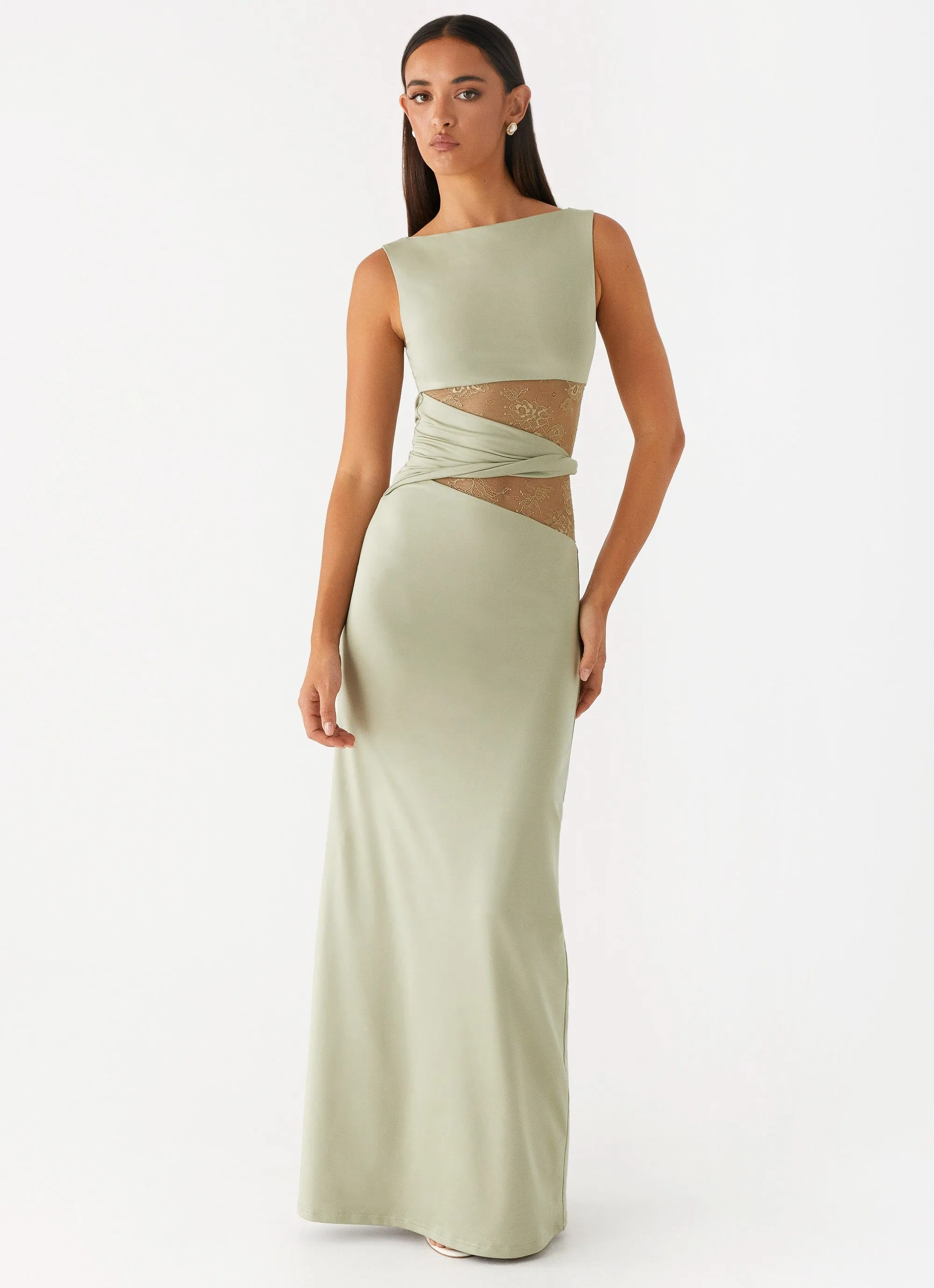 Flattering Design Karma Maxi Dress - Sage
