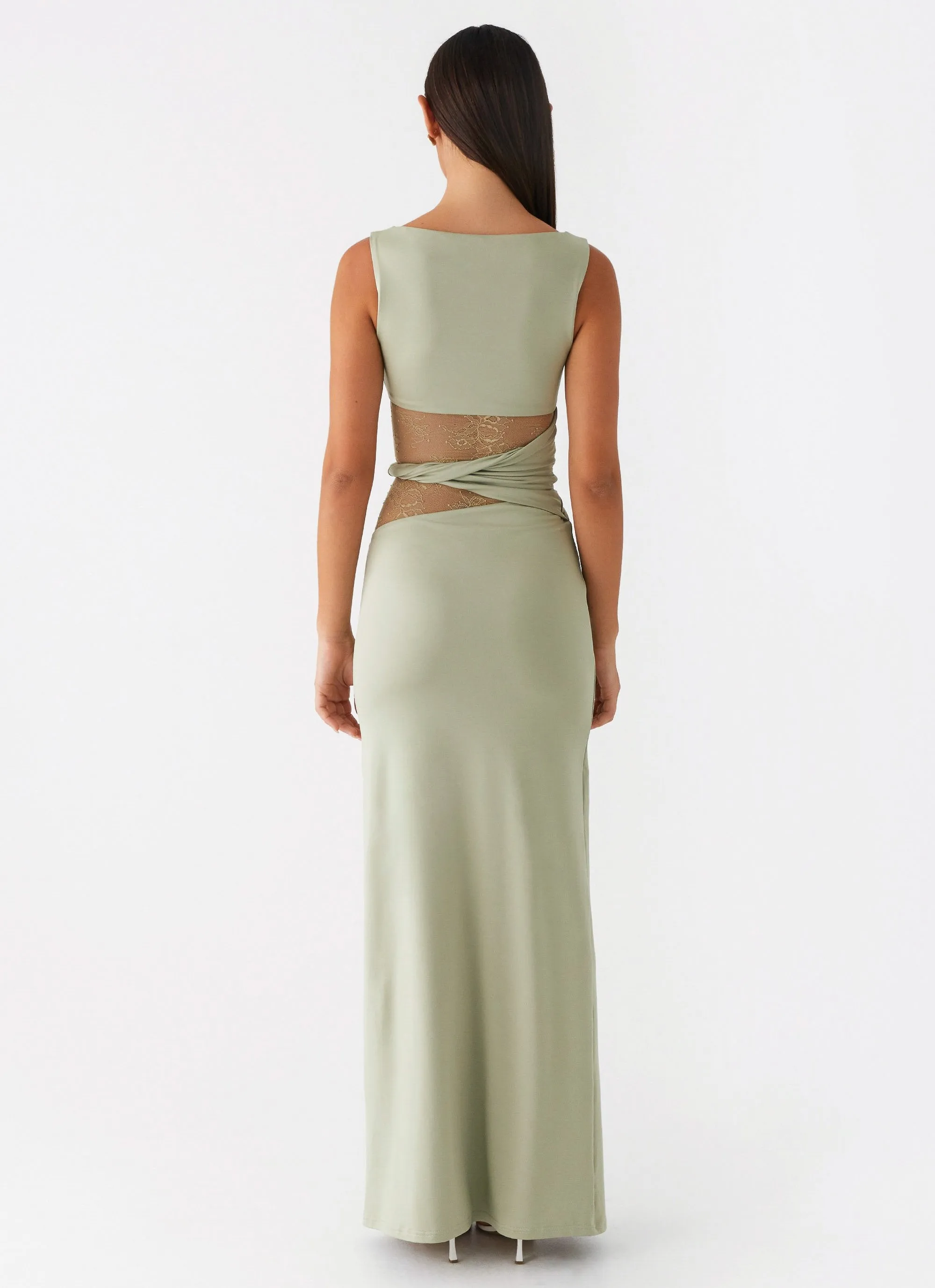Karma Maxi Dress - Sage Light Fabric Shared Moment