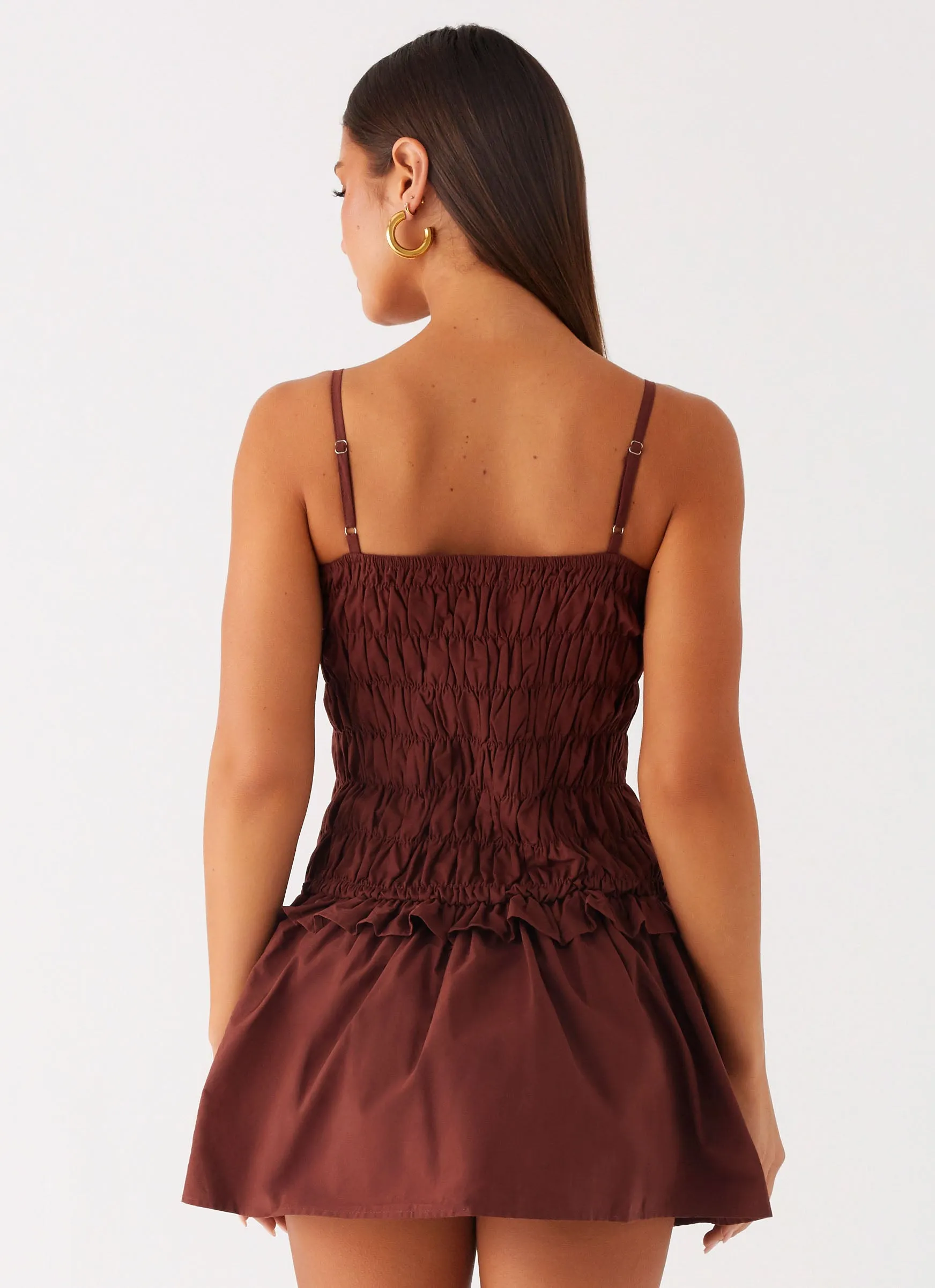 Fast Chic Jaxi Mini Dress - Chocolate