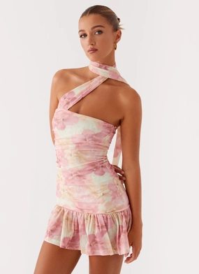 Minimal Detail Fleur Mini Dress - Floral Print