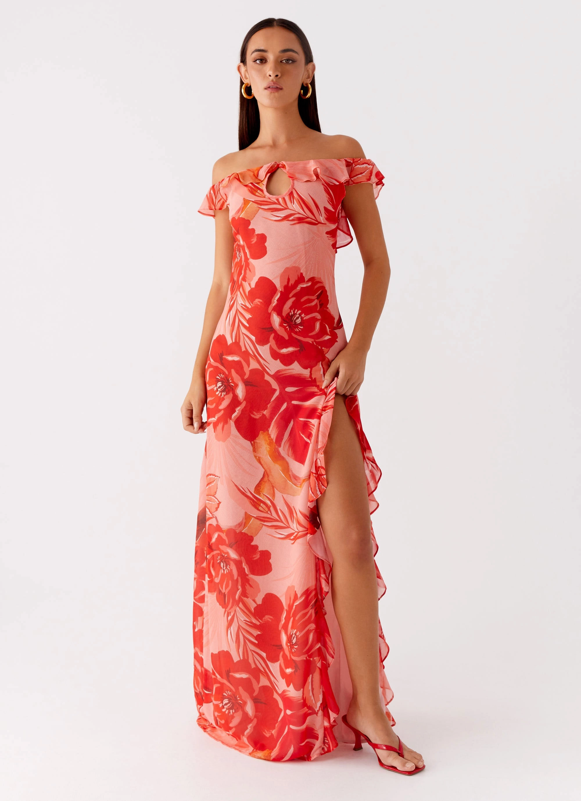 Cassiday Maxi Dress - Sicily Sunsets Print All Inclusive