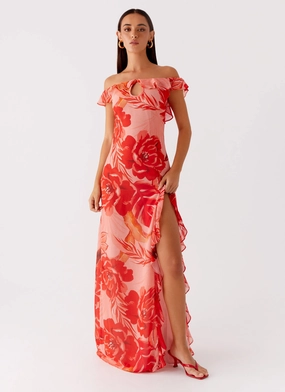 Cassiday Maxi Dress - Sicily Sunsets Print All Inclusive