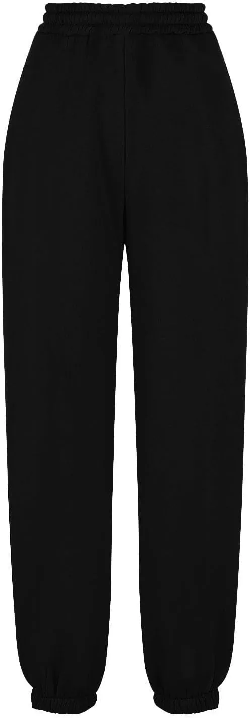 Fleece Lined Jogger Sweatpants Women Baggy Cinch Bottom Sweatpants Drawstring High Waisted Jogger Pants with Pockets