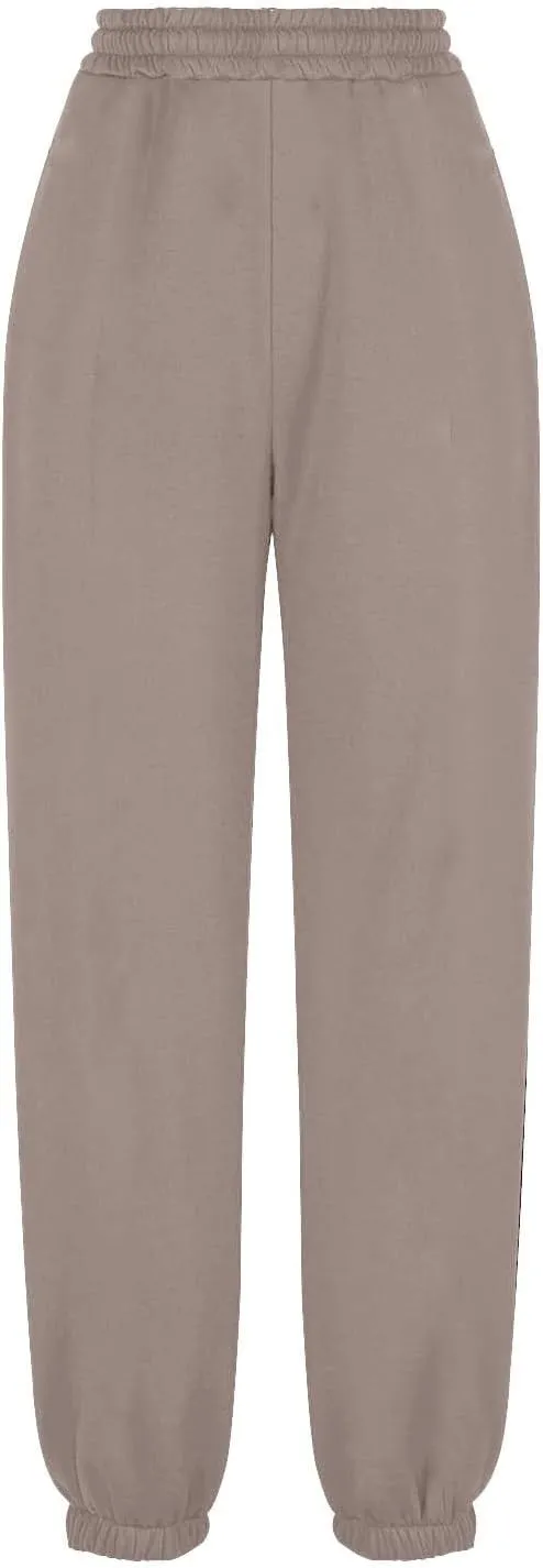 Fleece Lined Jogger Sweatpants Women Baggy Cinch Bottom Sweatpants Drawstring High Waisted Jogger Pants with Pockets