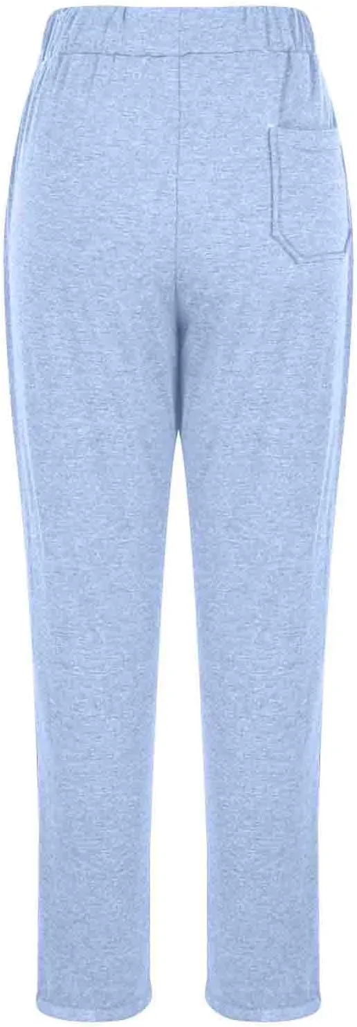 Fleece Lined Pants Women Winter Warm Sherpa Sweatpants Active Running Jogger Pants Thermal Cashmere Sweat Pants