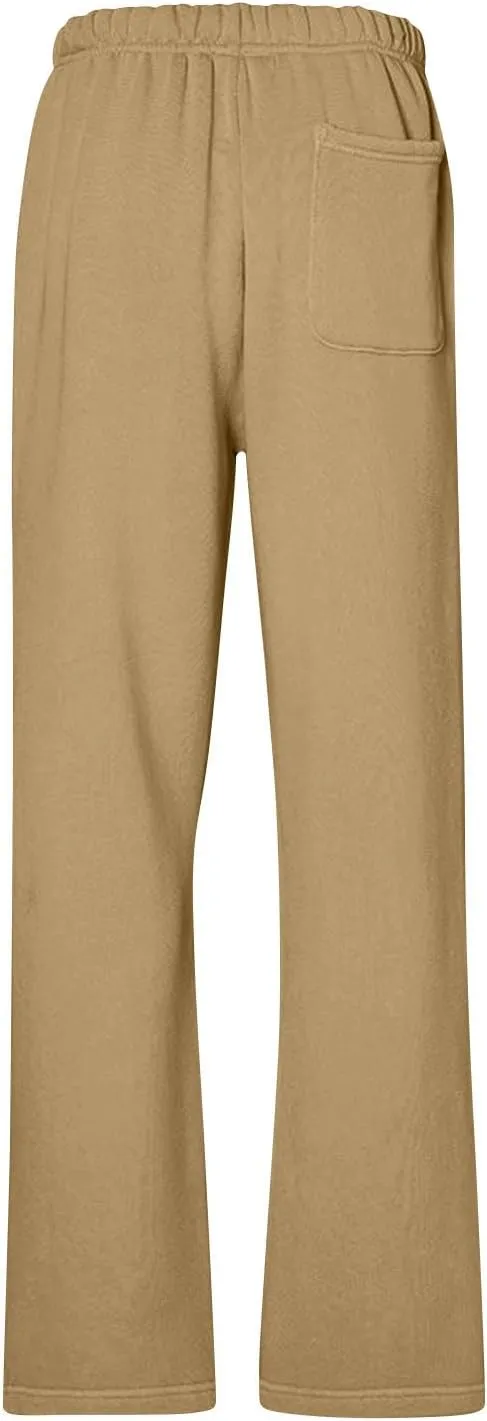 Fleece Sweatpants Women Y2k Baggy Wide Leg Lounge Pants Loose Fit Low Rise Sweatpants with Pockets Athletic Pants