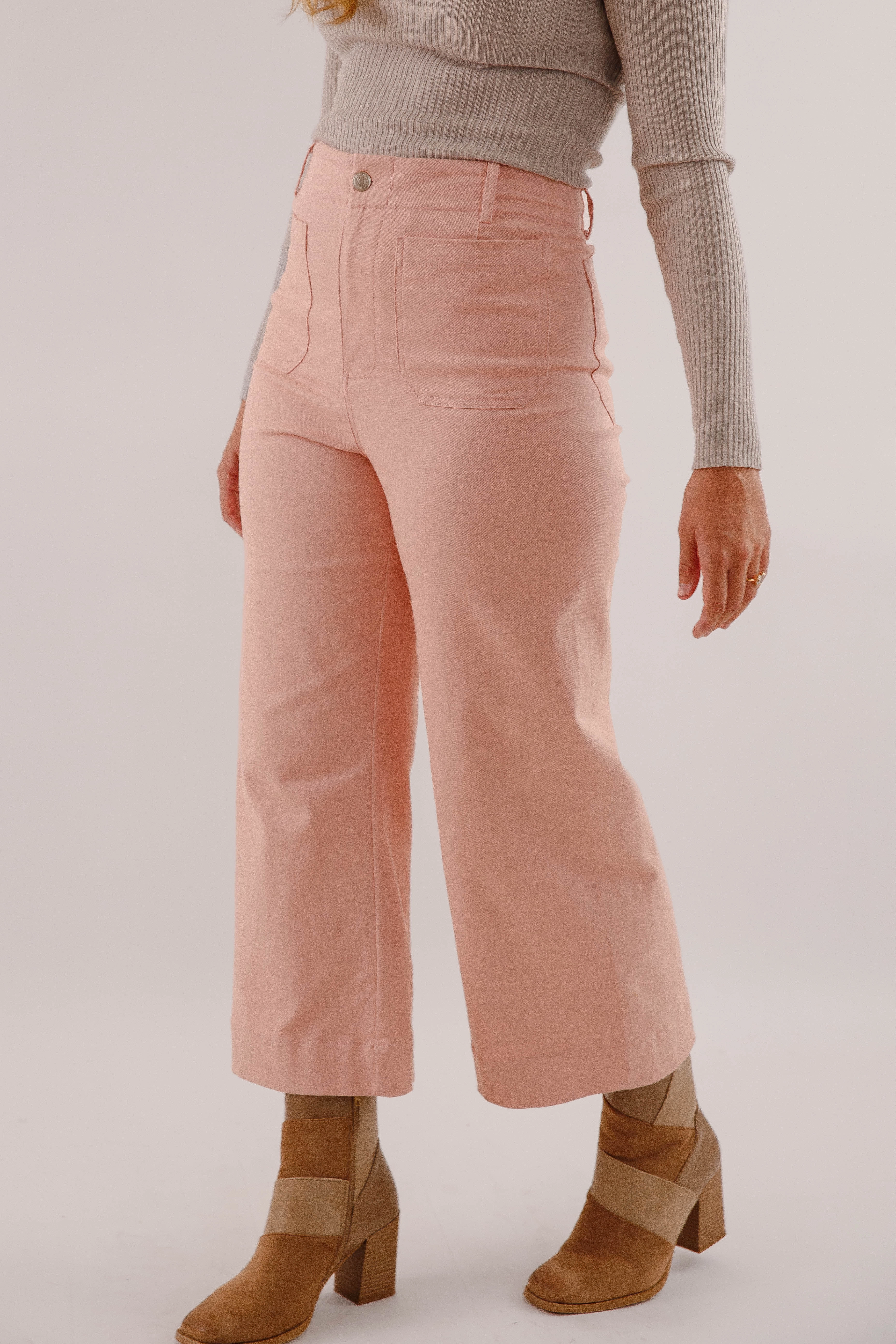 Taking A Pause Denim-Pink Chilly Wear