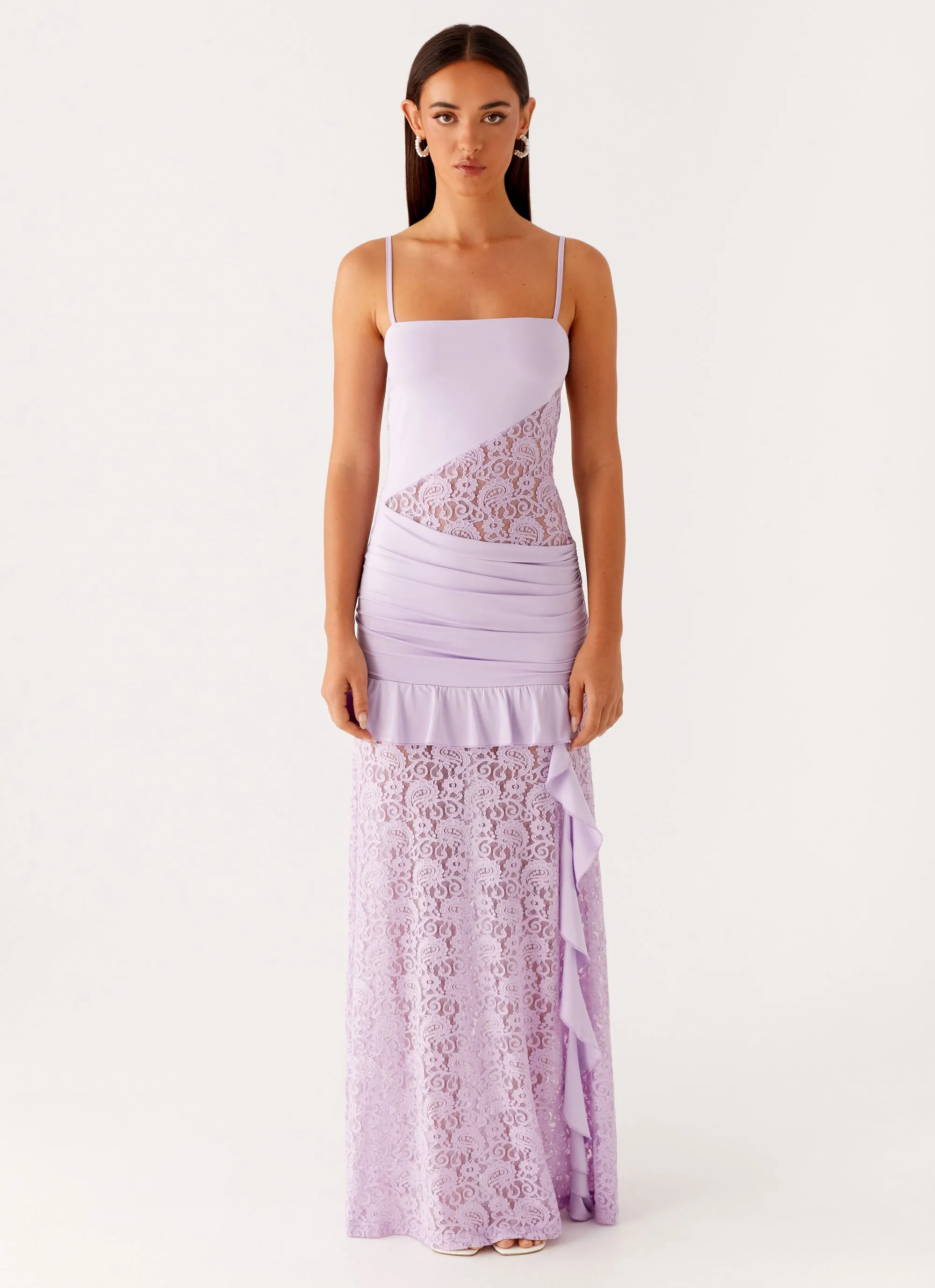 Cool Season New Romance Maxi Dress - Lilac
