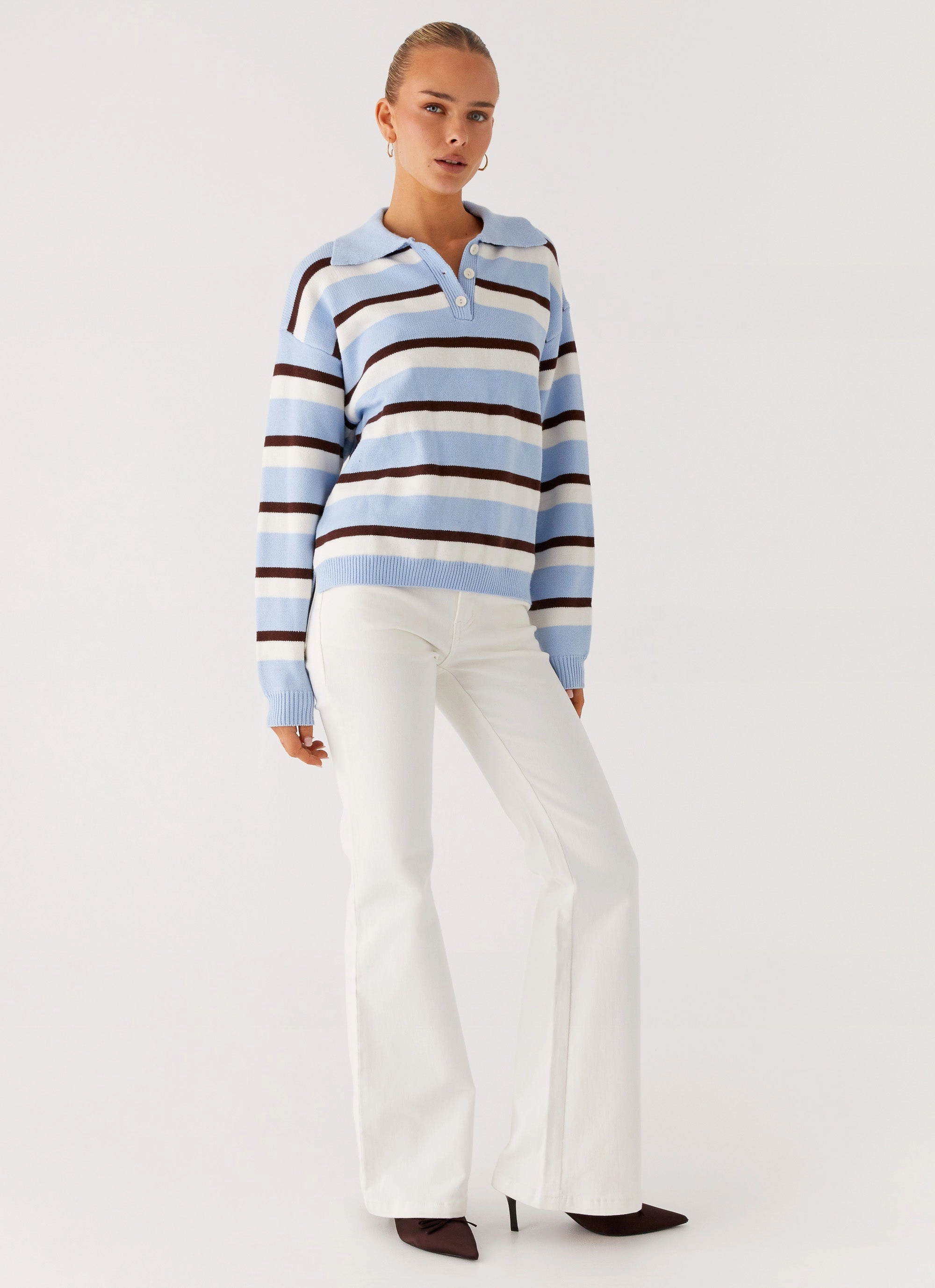 Roll-up style Aldo Bootleg Jeans - White