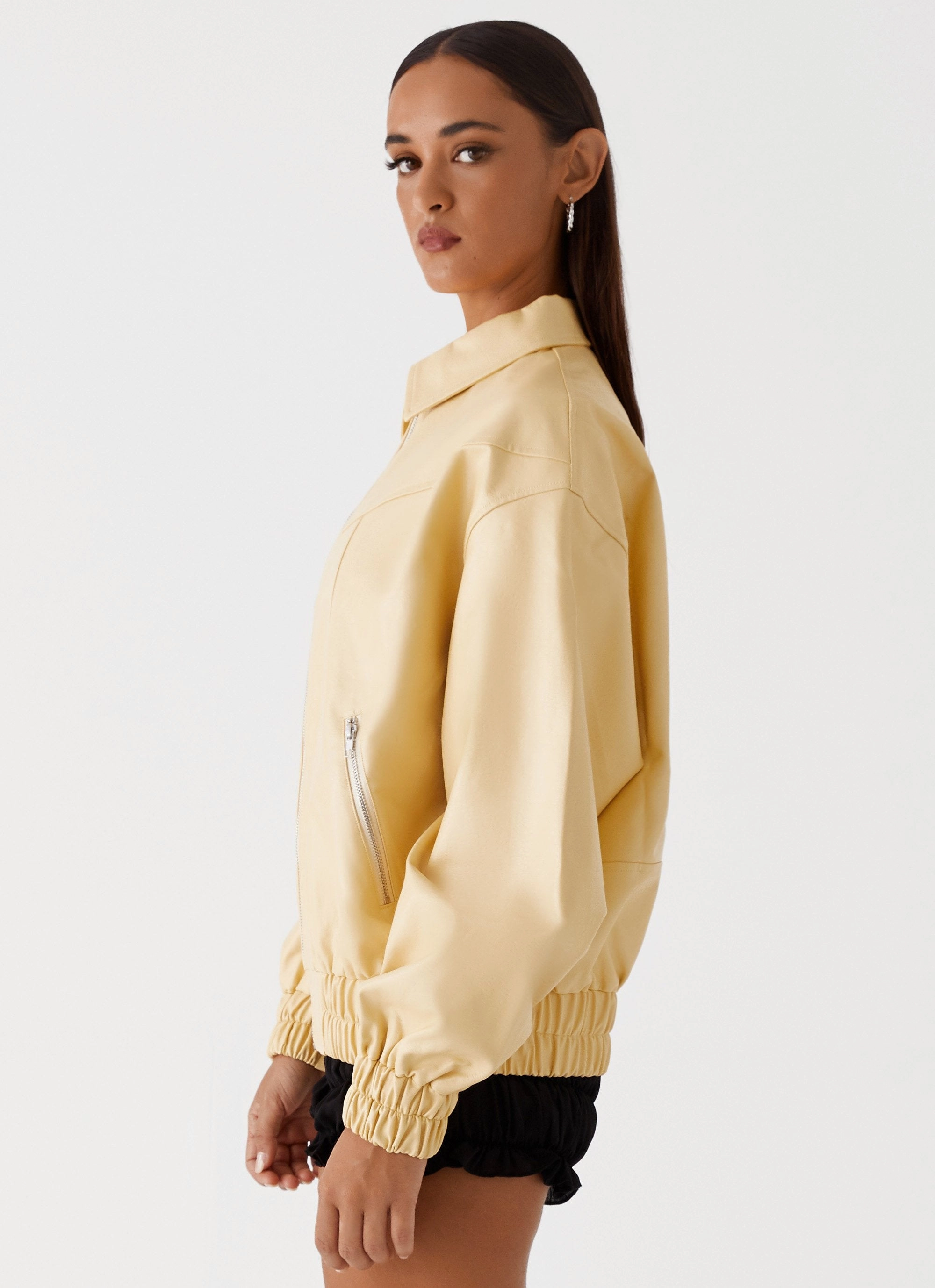 Holland Bomber Jacket - Yellow Water Resistant Shell
