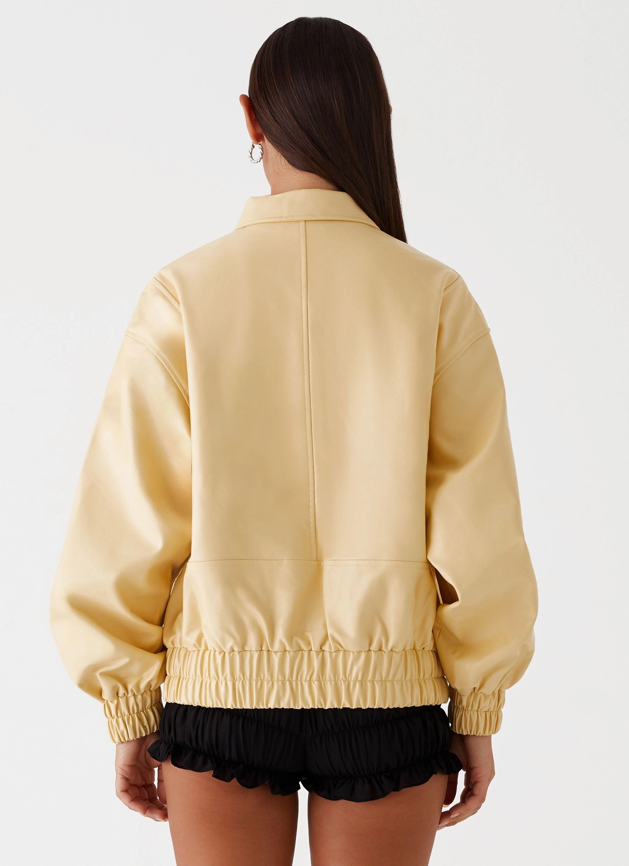 Temperature Regulating Fabric Holland Bomber Jacket - Yellow