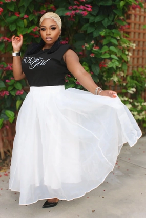 Perfect Comfort Fit Breathable layers Rebekah Heaven Sent Tulle Skirt ?C God??s Girl Edition - White