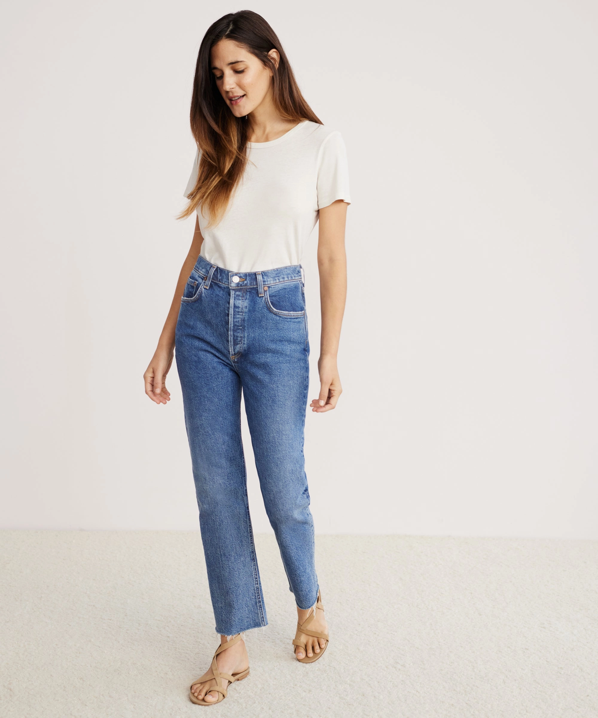 Riley Crop Jean Polished Look RecycledPolyester