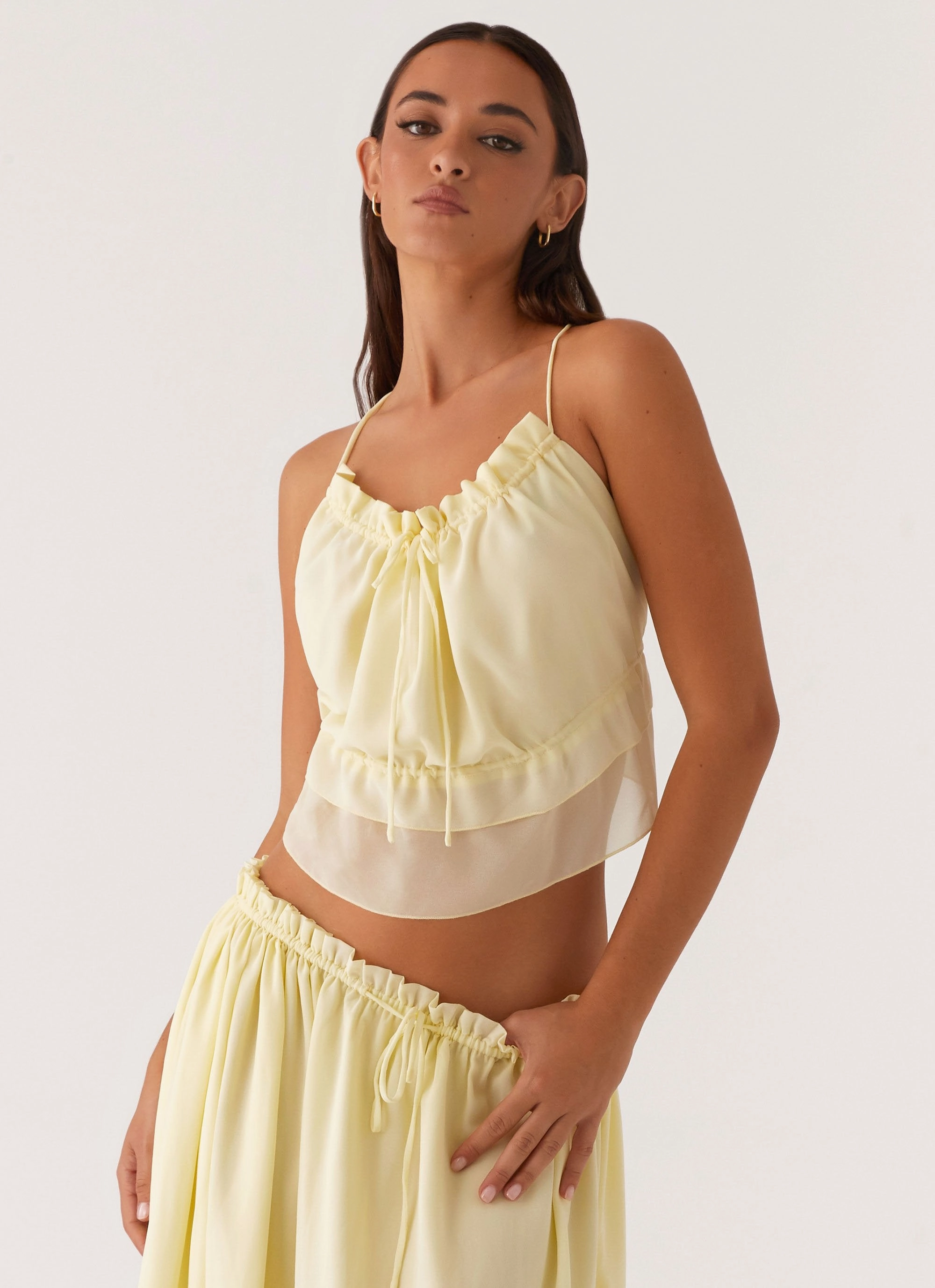 Zaya Backless Top - Yellow Compact Thermal Insulation