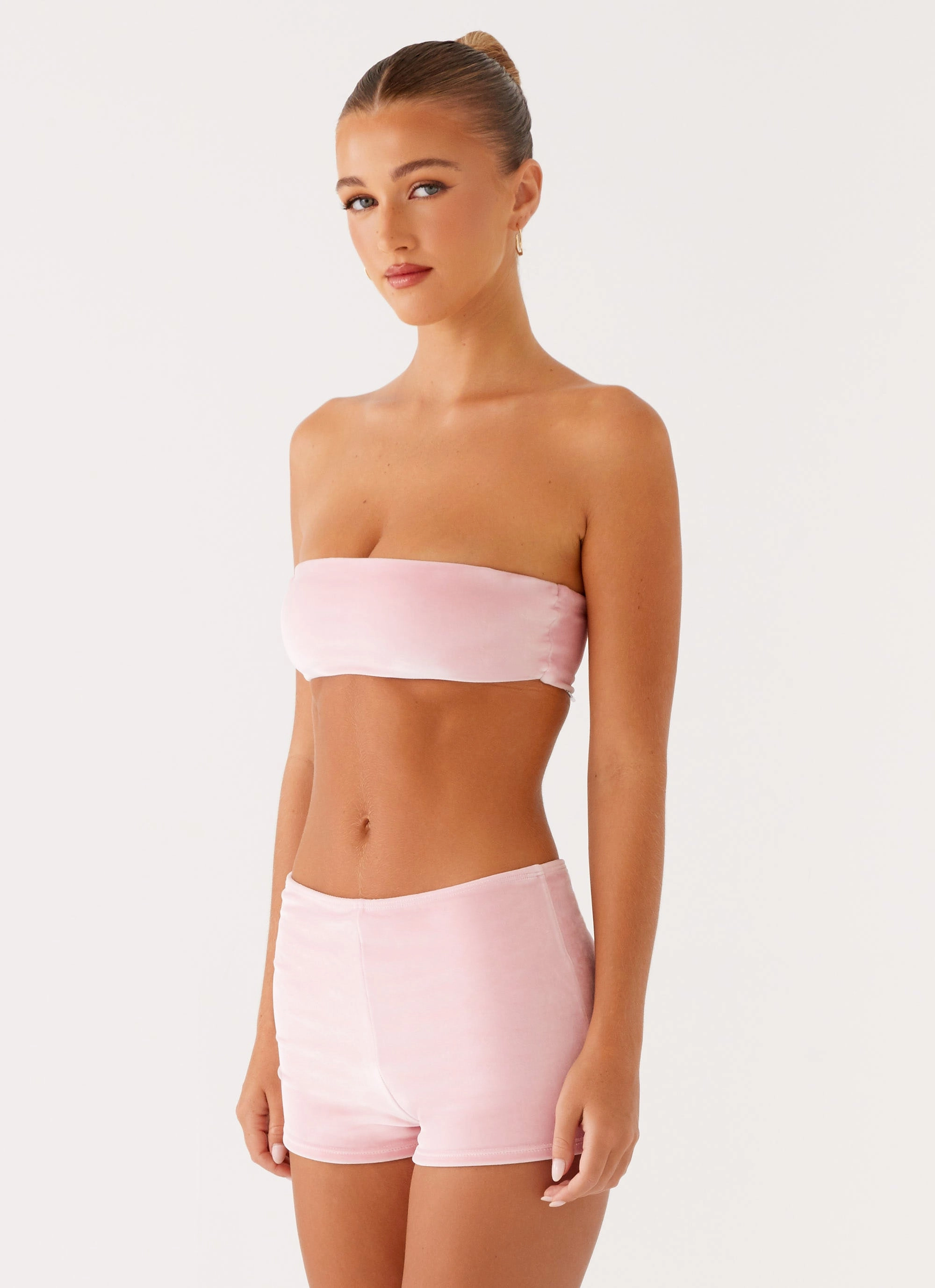 snap Natalina Bandeau Swim Top - Pink