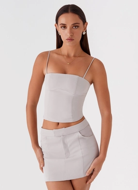 Flexible Activewear Eliana Suit Mini Skirt - Grey