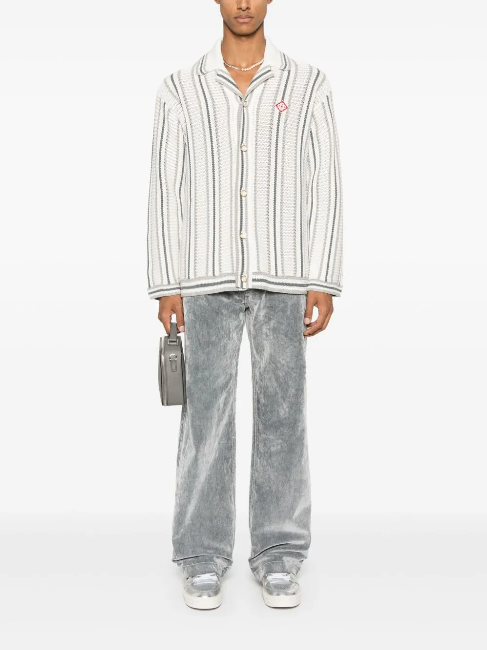 flocked jeans