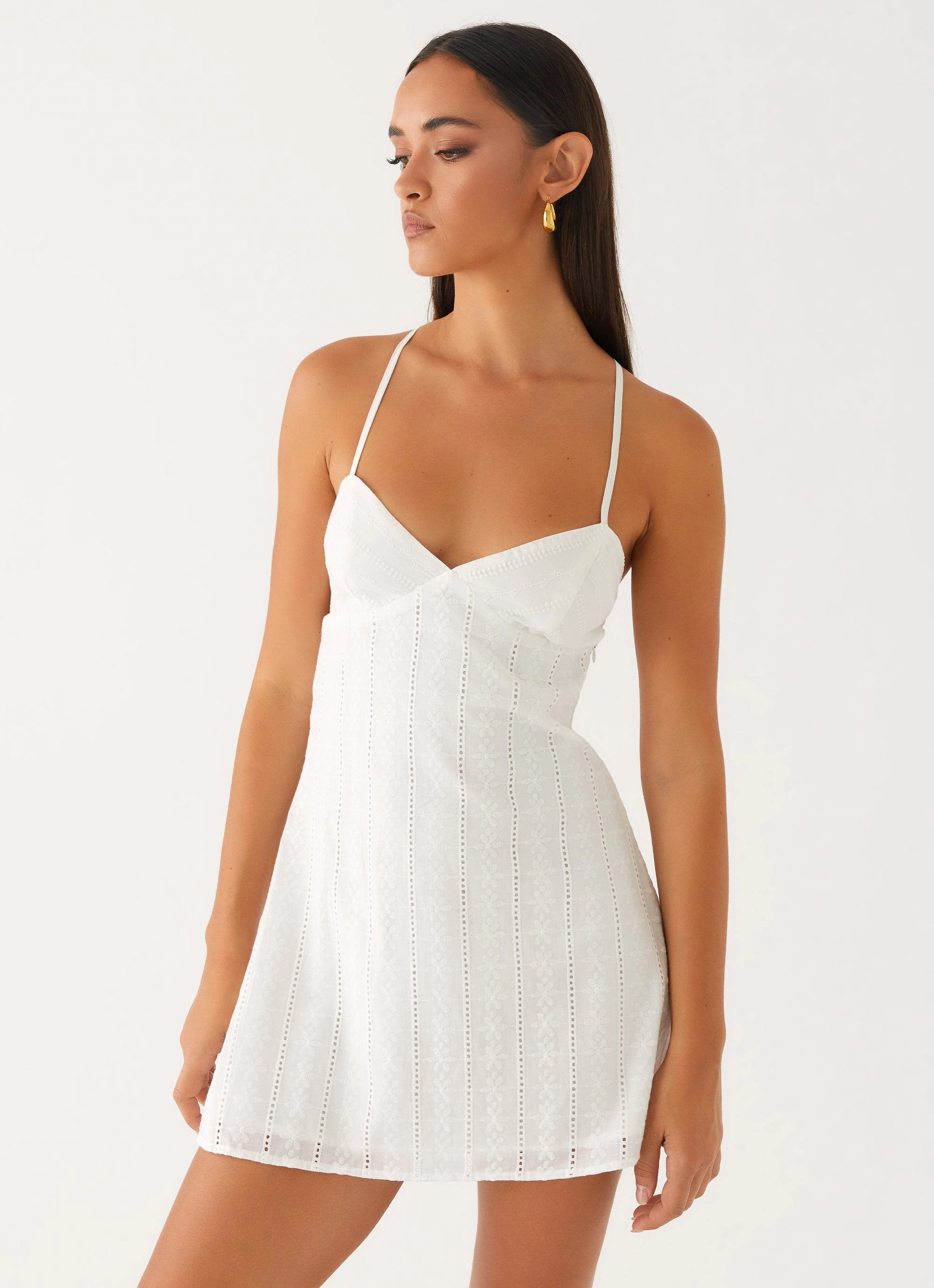Inara Mini Dress - Ivory Smart Layering