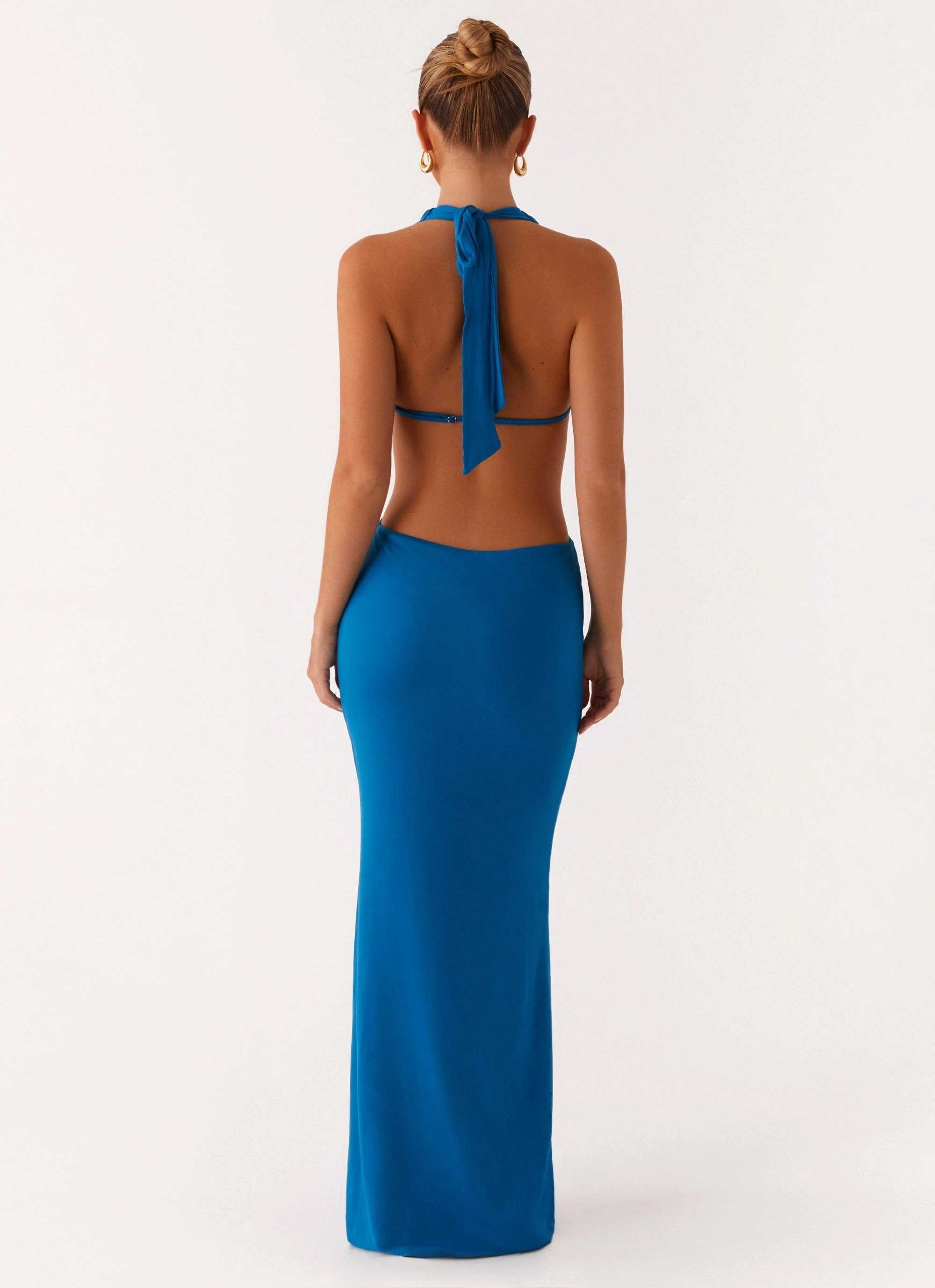 Flossy Maxi Dress - Royal Blue Guest Shine