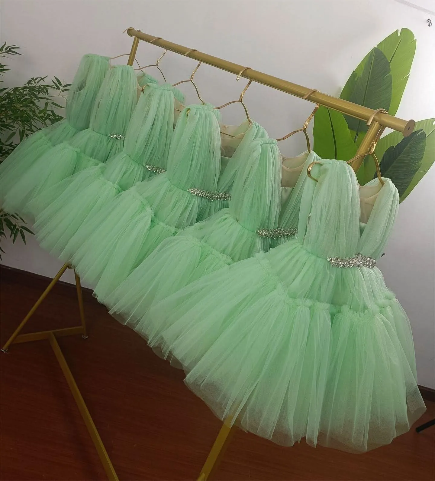 Flower baby puffy soft gauze princess dress Formal Dres for girls cothes