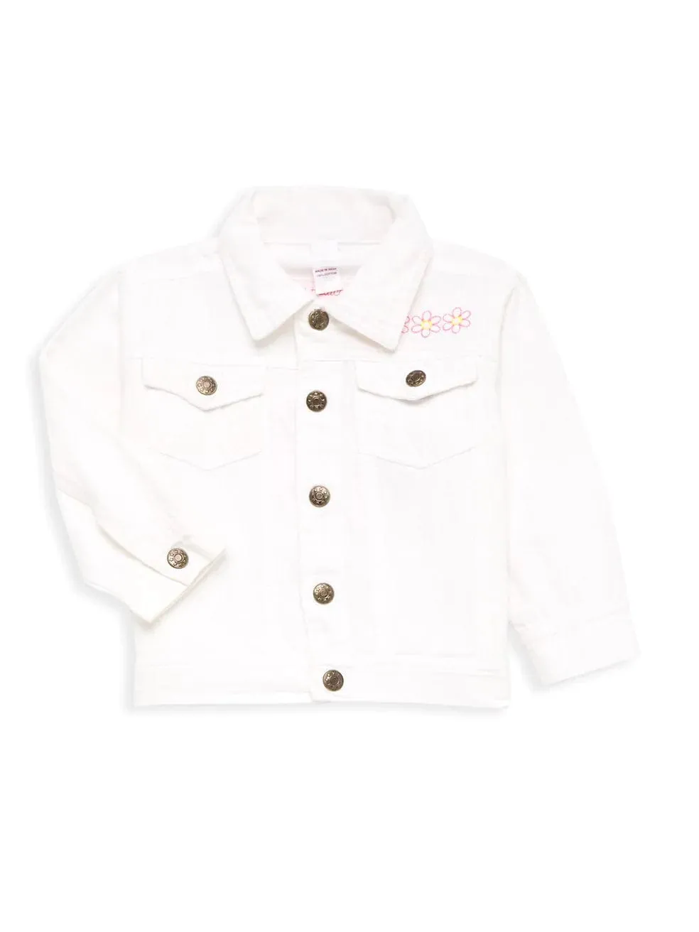 flower girl White Denim Jacket