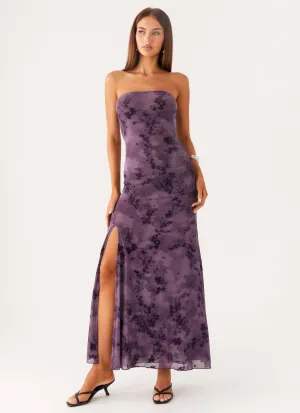 Fall Piece Alexandrite Midi Dress - Purple
