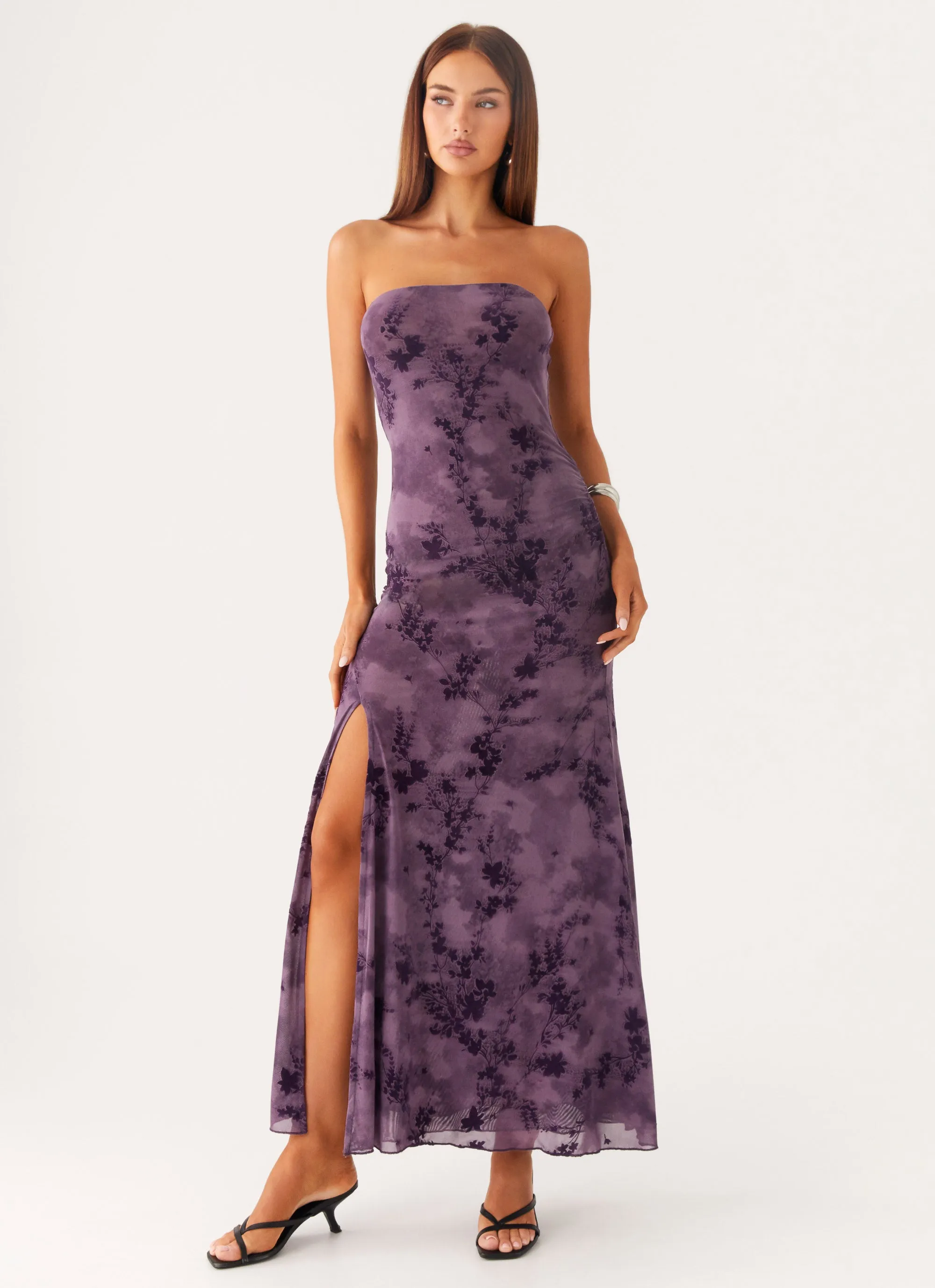 Fall Piece Alexandrite Midi Dress - Purple