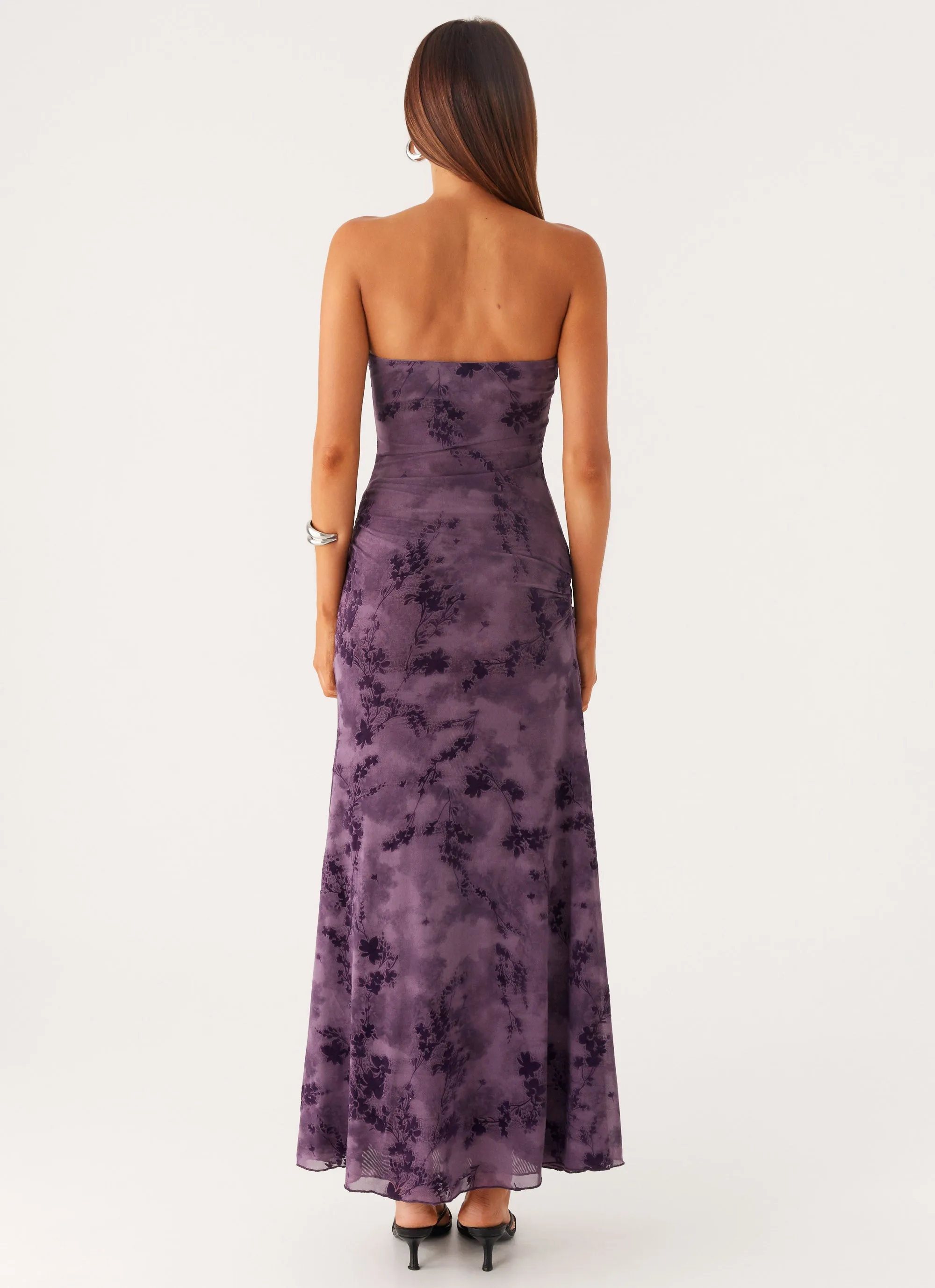 Alexandrite Midi Dress - Purple Easy Tones Formal Outfit