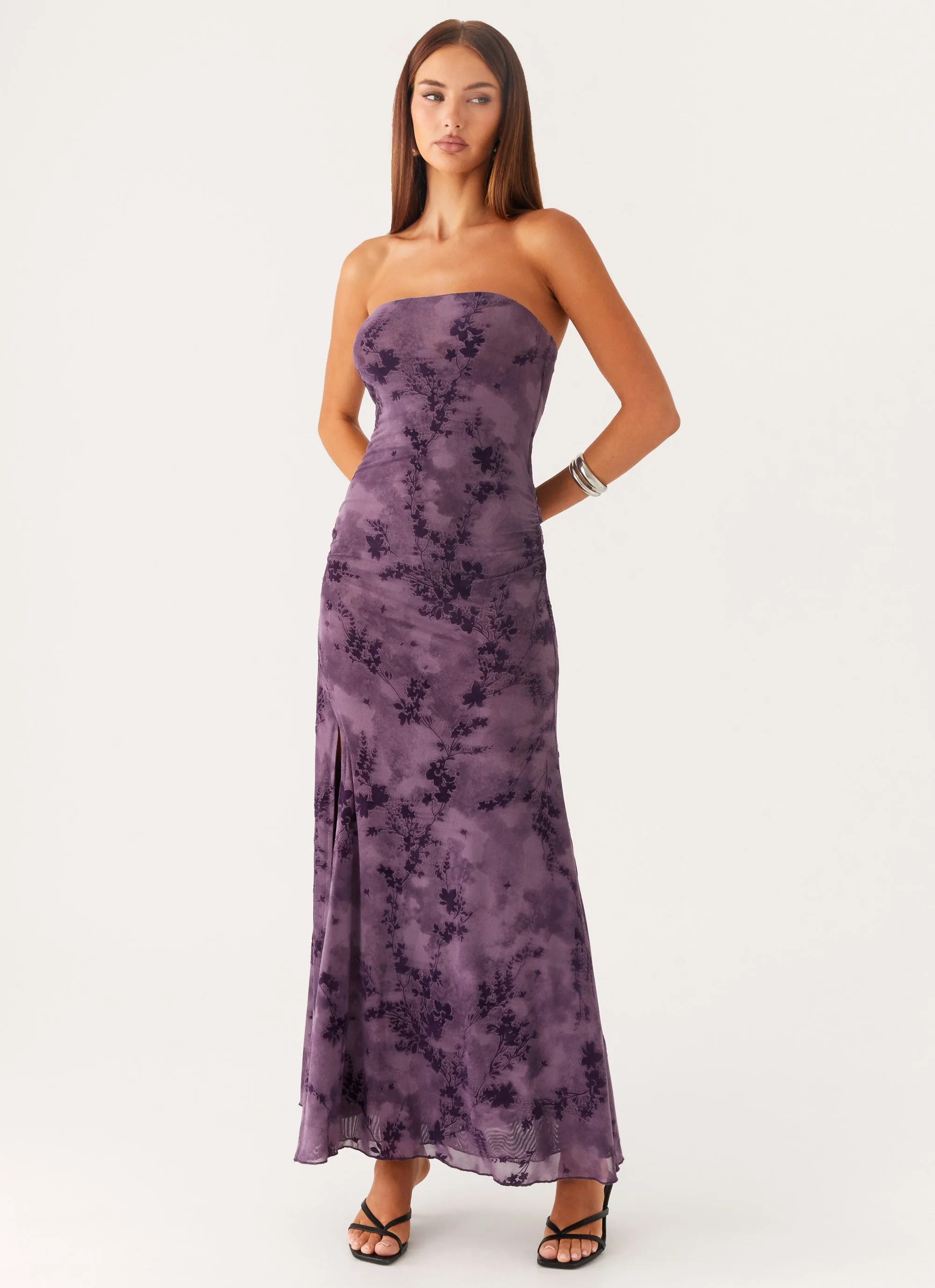 Alexandrite Midi Dress - Purple Smooth-Finish